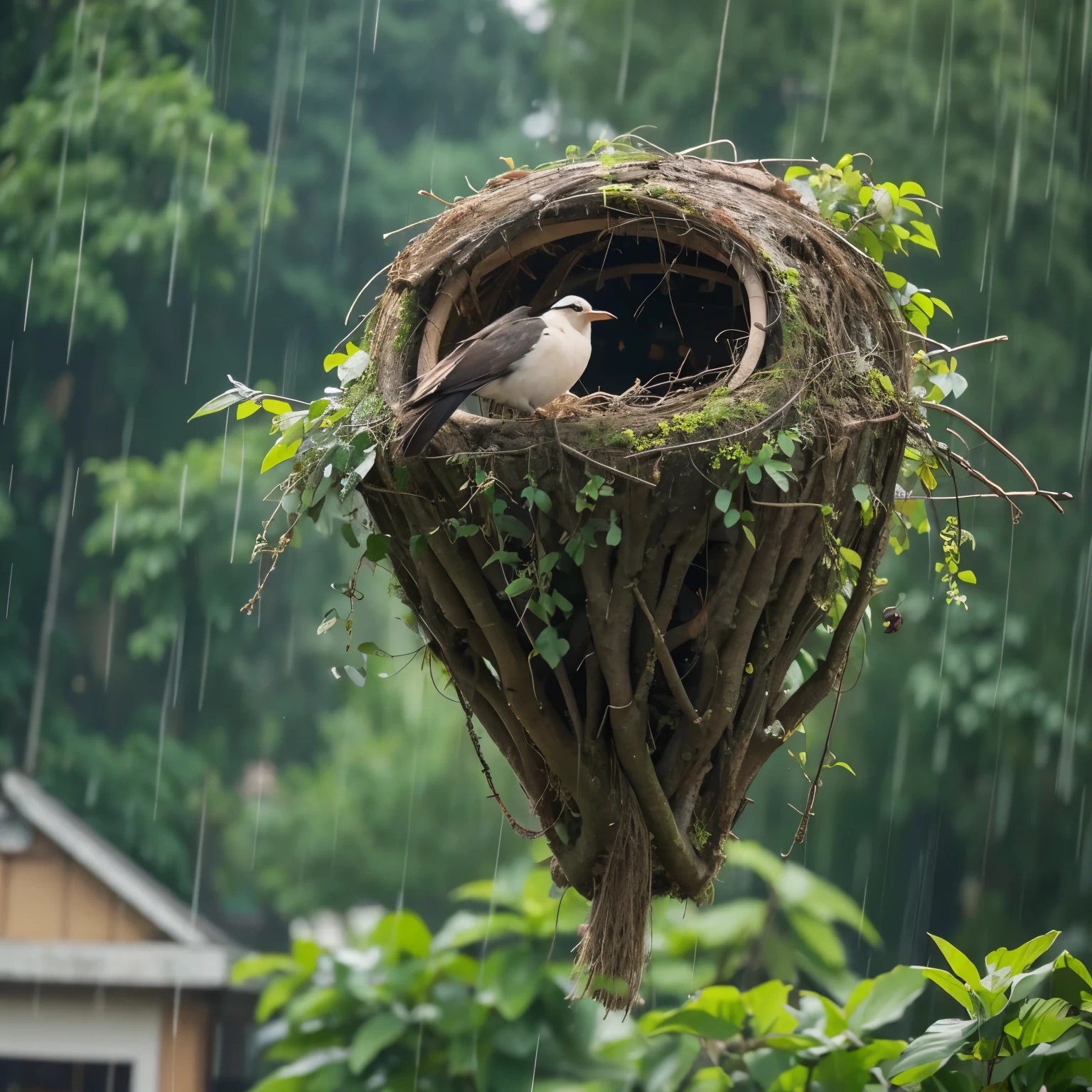 Lost birds flying in the rain,Like looking for a nest of its own in a hurry。I am also looking for a companion who has the same experience as me.