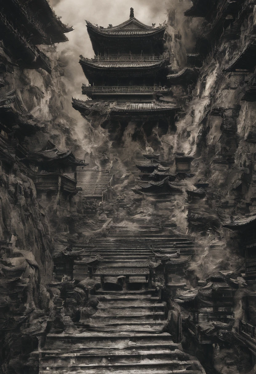 China-style,mistic,Daoism,metals,Machinary,Spell,20-year-old man,White face