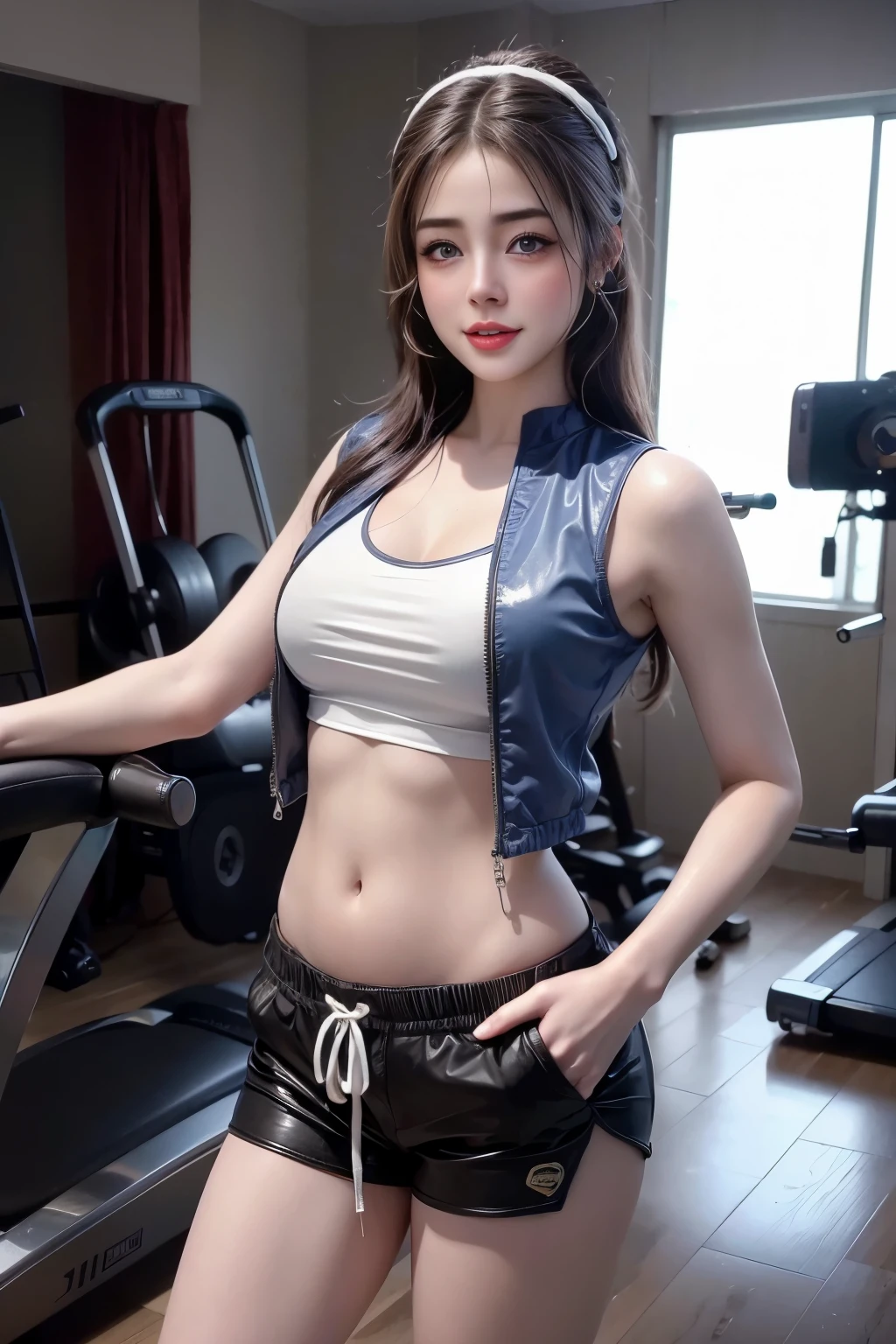 Best Quality, Ultra High Definition, (Photorealistic:1.4),Sunset Light, Korean Women, Detailed Photo, Smiling, Sexy, Facing Camera, Close-up (Masterpiece: 1.3), (8K, Photorealistic, Best Quality: 1.4), (1girl), Beautiful Face, (Realistic Face),Beautiful Hairstyle, Realistic eyes, beautiful detail eyes, (realistic skin), beautiful skin, (sweater), absurd, attractive, ultra high resolution, ultra realistic, high definition, golden ratio,Good hands、10、high-reaster-piece、highest quality、head:1.3、((Hasselblad photo))、Fine Skin、crisp focus、(Light like a movie)、gentle lighting、Dynamic Ungle、[:(detailed face:1.2):0.2]、The chest is large.、Sweating, skin flow.:1.2、Erotic smile　Audience view　Colossal　having　sleeveless　Quench the upper arm.　I'm sticking out.　open legs　Nipples are visible.　Negative prompt　Pubic hair can be seen.
Negative Pro, smiling, ((detailed face )), ((detailed beauti vagina)), ((detailed body ((naked)))) , (((The massage central))), (((room master))), Highly detailed face and skin texture, Detailed eyes, Double eyelid,huge breasts,masterpiece,super fine eyes,super fine hand,Wearing jewelryrealistic, face zoom, perfect makeup