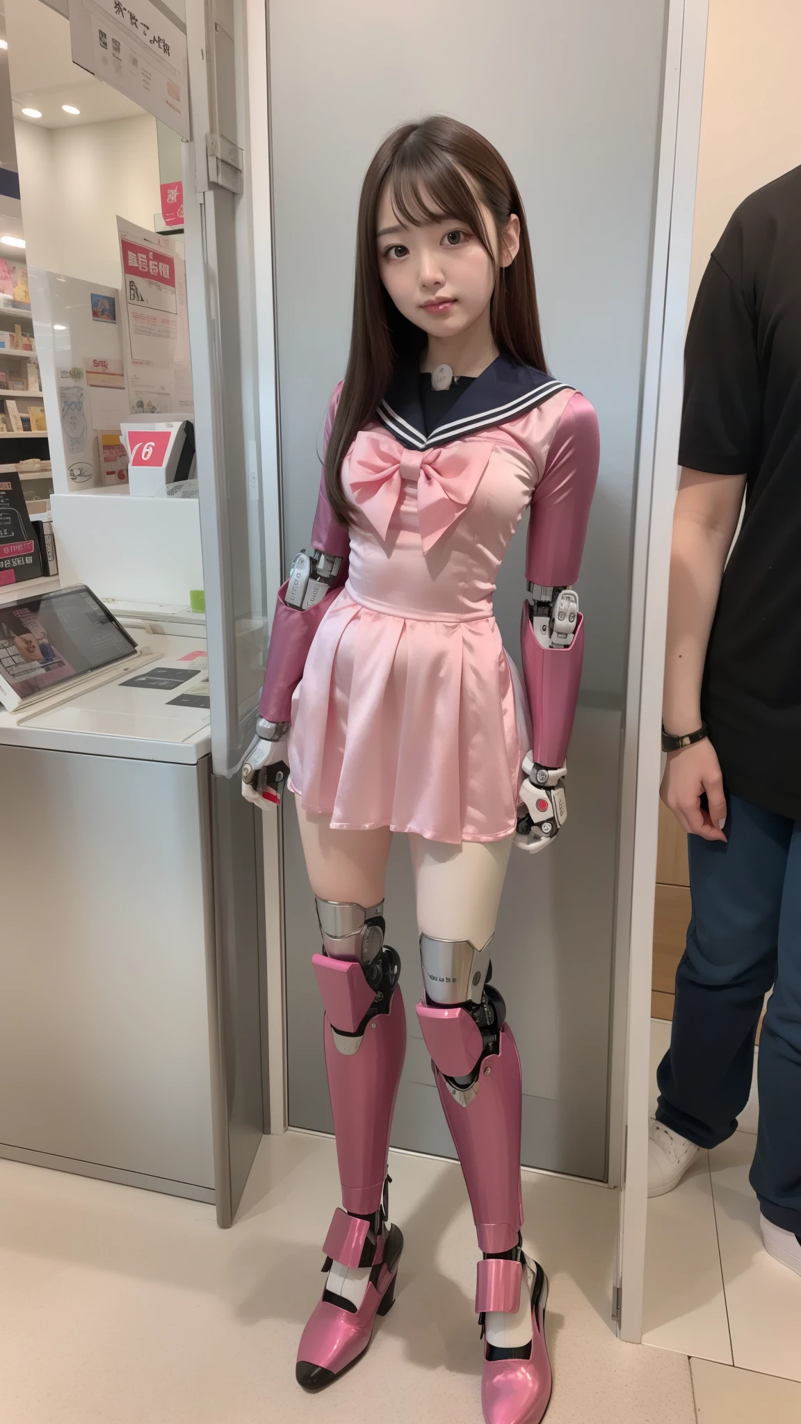Sailor-moon, Cosplay, Pink Satin Fabric, robot