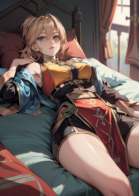elf girl, on her back a hunting bow