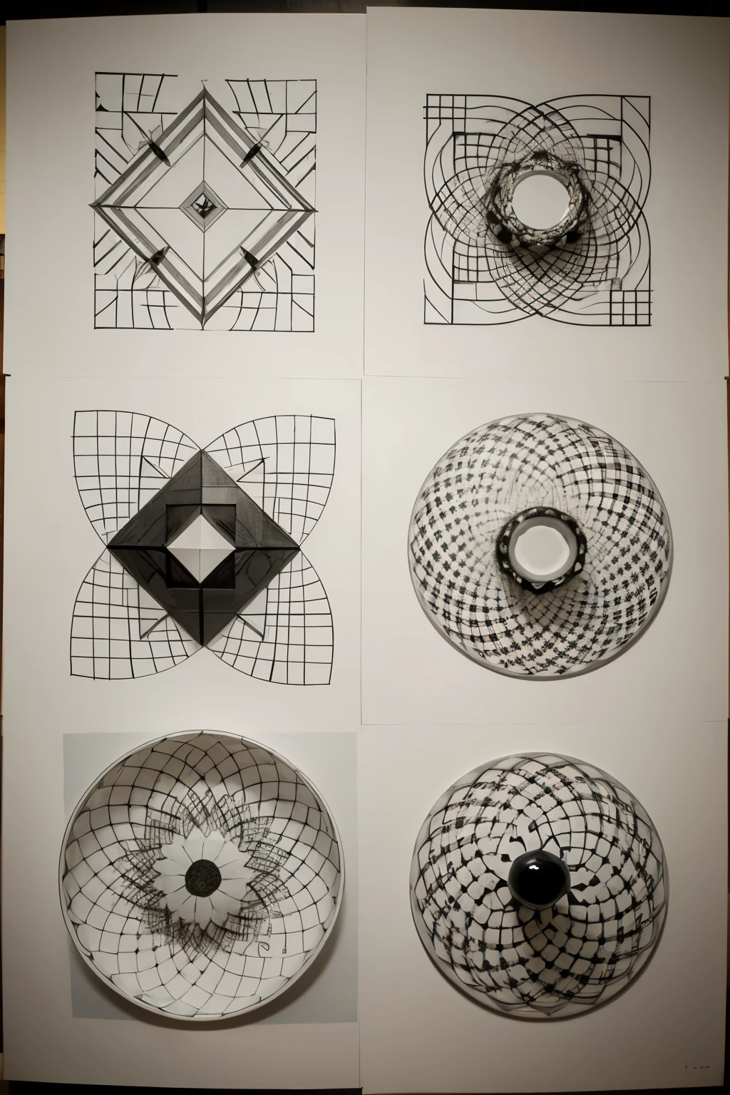 compositions with geometric figures