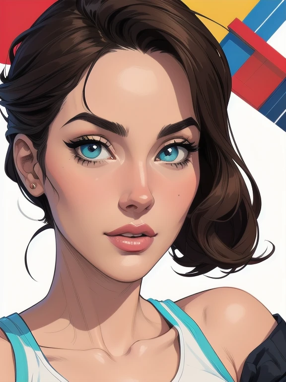 estilo de desenho animado:1.2), mulher brasileira draw ART Artline fundo branco mulher Imagem de desenho animado de uma mulher , roupas sensuais , garota super valente destemida , Ilustra??o estilo desenho animado, estilo de arte dos desenhos animados, estilo de arte dos desenhos animados, digital illustration style, design de personagens altamente detalhado, arte digital detalhada fofa, City fan art, design de personagem retrato, beautiful digital illustration, retrato de alta qualidade, arte em quadrinhos, retrato do design do personagem, white background Busty without clothes and medium breasts female character cartoon style dressed in uniform Fallout 4 Monica Bellucci style Cartoon style digital illustration colorful background diverse attractive woman sesy beautiful breasts and clothes white tank top in symmetrical, Female girlfriends pose with beautiful breasts in Cartoon style digital illustration 