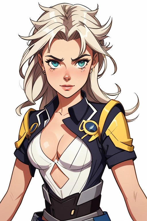 estilo de desenho animado:1.2), mulher Angelica - Fairies/kaleid forro prisma illya Artline fundo branco mulher Imagem de desenho animado de uma mulher , roupas sensuais , garota super valente destemida , Ilustra??o estilo desenho animado, estilo de arte dos desenhos animados, estilo de arte dos desenhos animados, digital illustration style, design de personagens altamente detalhado, arte digital detalhada fofa, City fan art, design de personagem retrato, beautiful digital illustration, retrato de alta qualidade, arte em quadrinhos, retrato do design do personagem,Angelica - Fairies/kaleid forro prisma illya white background Busty without clothes and medium breasts cartoon style female character dressed in Fallout 4 uniform Angelica - Fairies/kaleid forro prisma illya