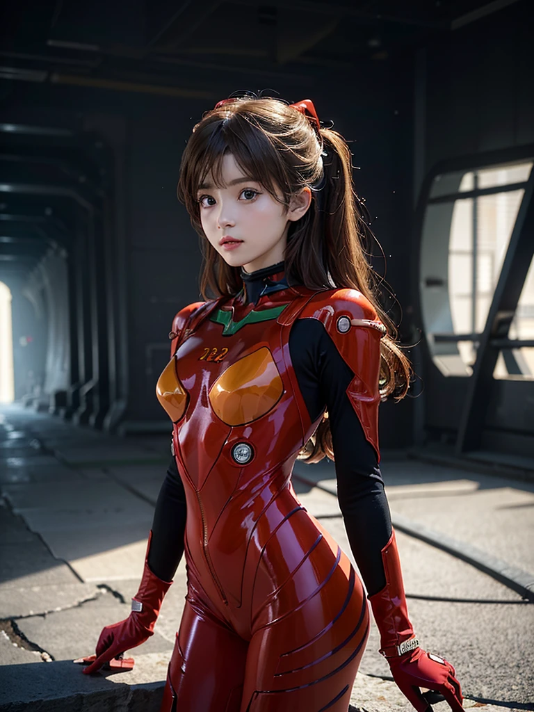 ((Best quality)), ((Masterpiece)), (Details: 1.4), 3D, Asuka Langley Soryu, Asuka, high resolution (high dynamic range), ray tracing, NVIDIA, super resolution, Unreal 5, subsurface scattering ,PBR texturing, post-processing, anisotropic filtering, depth of field, maximum sharpness and sharpness, multi-layered textures, albedo and specular maps, surface shading, accurate simulation of light and matter interaction, perfect proportions ,Octane Rendering,Two-Tone Lighting,Wide Aperture,Low ISO,White Balance,Rule of Thirds,8K RAW,(Masterpiece: 1.4, Best Quality), (Intricate Details), Unity8k Wallpaper, Highly Detailed, Beautiful and Mysterious, Details background, realistic, alone, perfectly detailed face, detailed blue eyes, highly detailed, blush, hair ornament, chignon mahogany hair, (blonde), plug suit 02, Shikinami Asuka Langley, Evangelion, Slender -yeld gi full body suit, black background, above the waist,composition that shows the whole body,