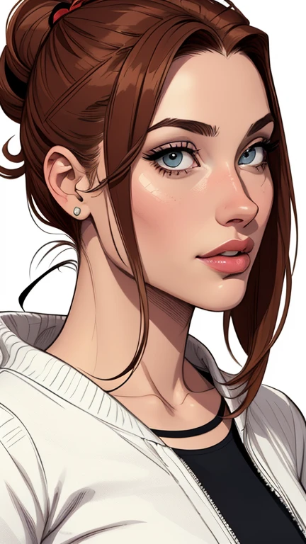 estilo de desenho animado:1.2), brasileiras Imagem de desenho animado de uma mulher , roupas sensuais , garota super fofa, authoritarian would be facial expressioncartoon style illustration, estilo de arte dos desenhos animados, estilo de arte dos desenhos animados, digital illustration style, design de personagens altamente detalhado, arte digital detalhada fofa, City fan art, design de personagem retrato, beautiful digital illustration, retrato de alta qualidade, arte em quadrinhos, retrato do design do personagem, white background Buso without clothes and medium breasts, beautiful and symmetrical body curves white background Twist sheet