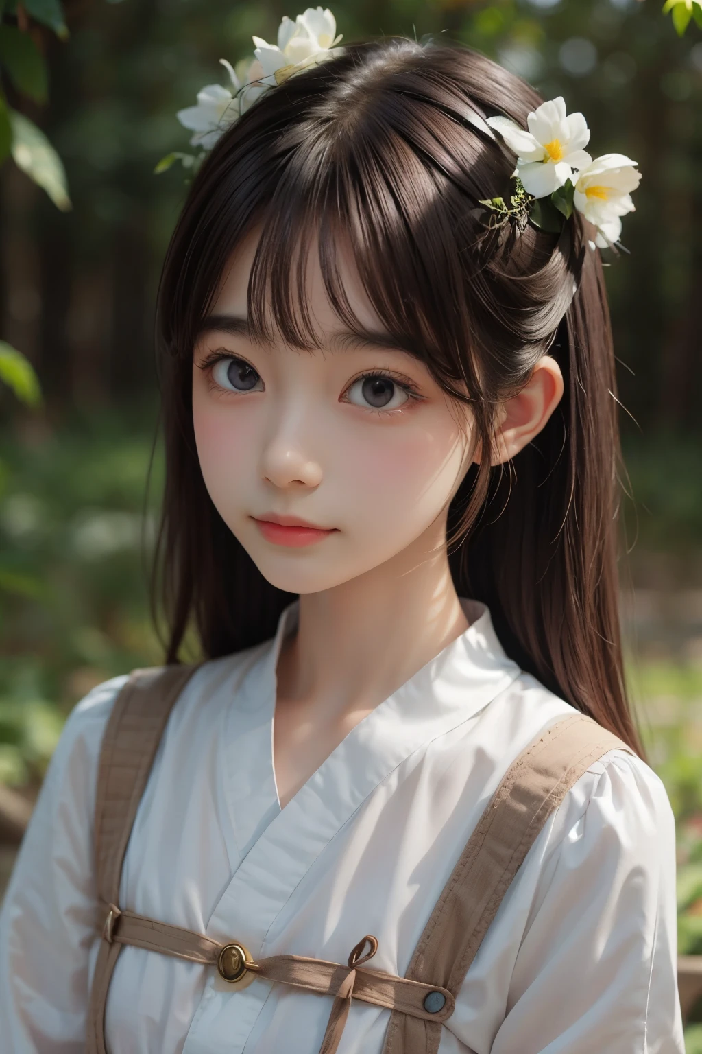 ((cute face,brown eye)),girl, ancient chinese costume, full body, sunlight, clear face, clean white background, masterpiece, super detailed, epic composition, ultra hd, high quality, very detailed, official art, uniform 8k wallpaper, super detailed, 32k