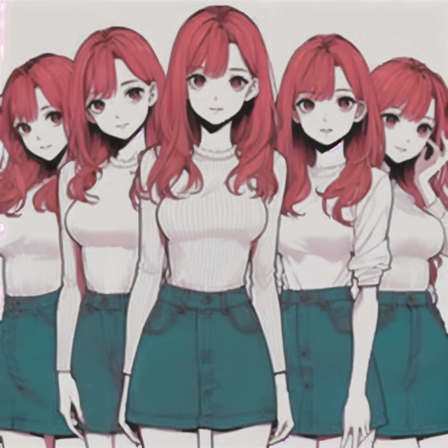 identical quintuplets, redheads
