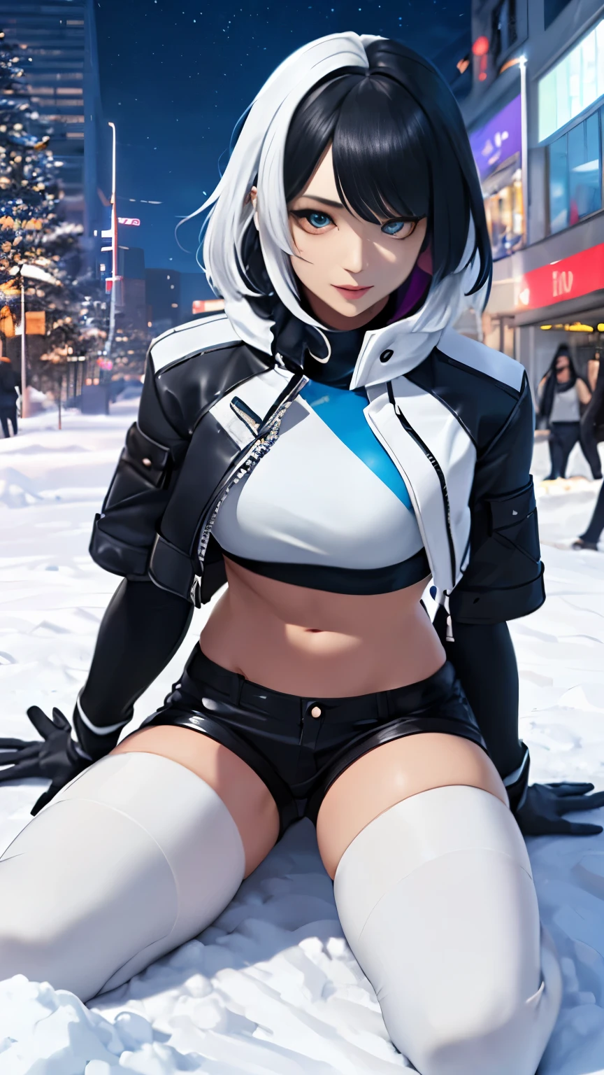 (High-definition images, atmospheric perspective, 8K, Super detailed, Accurate, highest quality, dark brown eyes), (highest quality:1.4, Add intense highlights to your eyes:1.4, short brown hair:1.4), (orgasm face:1.5, embarrassed,blush:1.3), (wince,(orgasm:1.5),awaiting tongue, open mouth), ((Cyberpunk augmented assassin, advanced cybernetic exoskeleton, gleaming chrome and neon accents, hyper-detailed bionic limbs, urban rooftop setting, intense focus)), ((tied to the bed, sex from behind, Pee, Selfie from the front of the pants, having sex, open your mouth)), cinematic lighting, Shooting from various angles, nsfw, Japanese, ((short hair, black eye)), light brown eyes, eyelash, droopy eyes:1.5,lip gloss:1.4, (droopy eyes, look away), angle from below, (CA Uniform, ID card), customer, thin waist, toned stomach, thin thighs, Realistic Eye Size, beautiful navel, unbuttoned shirt, Jacket, Tight Skirt, black pubic hair, beautiful breasts, beautiful areola, beautiful nipples, open your mouth wide, hentai, ahegao, Ahegao, fullblush, sex from behind, looking back, vaginal object insertion, rear view, having sex, A gentle 20-year-old female spirit of Winter, standing amidst a serene snow-covered landscape. She radiates a warm light, contrasting with the cool tones of the winter surroundings. Dressed in a delicate, shimmering winter kimono, her presence brings a sense of peace and stillness to the scene. The snowflakes around her are captured in exquisite detail, each one unique and adding to the magic of the winter scene. The artwork captures the quiet beauty of winter in Japan, focusing on the soft glow of the spirit amidst the pristine snow, creating a scene of tranquil beauty.