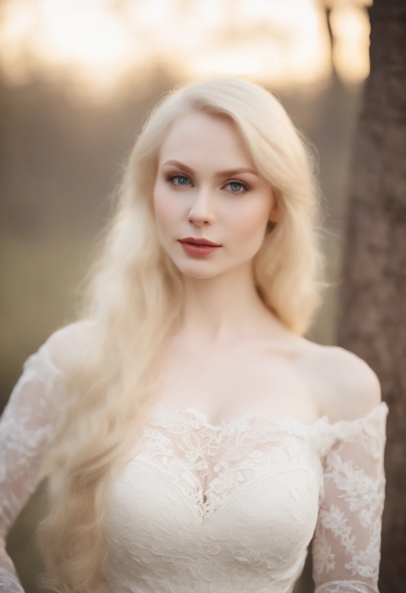 (face focus:1.3), young russian woman with matching white lace dress, (((very very gigantic breasts:1.3))),Sexy girl with blue eyes, (pale white skin, gigantic breasts and narrow waist, blonde hair and large eyes),white and porcelain pale skin, , albino, white and pale skin,very gigantic breasts, Selfie, Natural makeup,very very pale white skin, porcelain pale skin, very very very pale white skin, gigantic breasts, very very pale white skin, pale skin, long blonde hair, pale white skin, upper body focus!!, upper body focus, Stunning upper body shot,