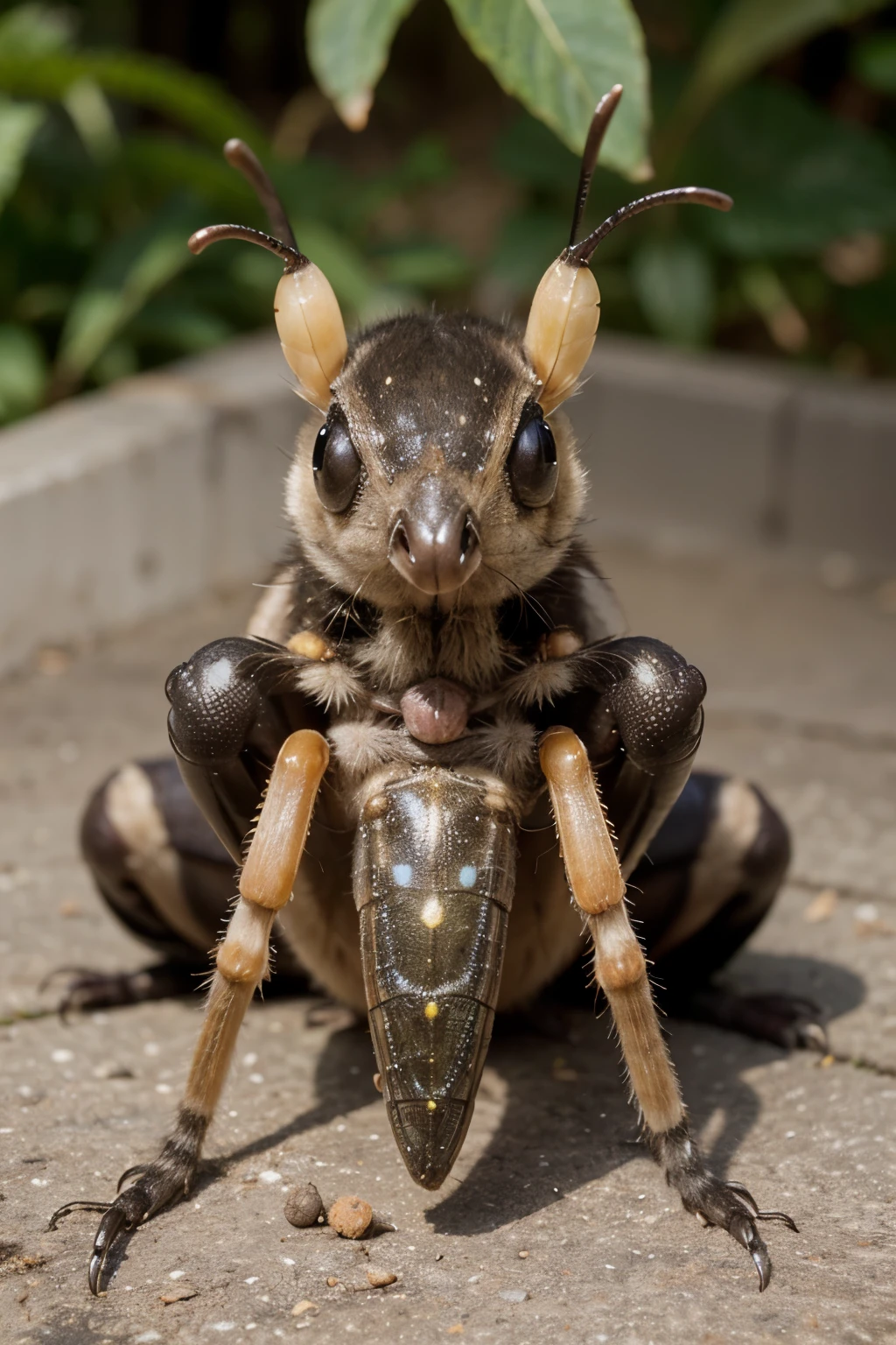 cadena alimenticia que incluya insectos, aves, mammals, arboles, plantas y reptiles, estos animales deben ser animales que habitan en zonas rulares (no animada, que se vea de una manera formal)
