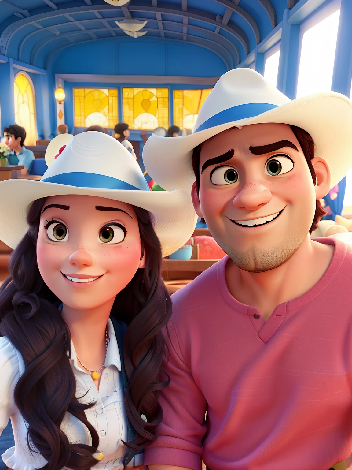 pareja romantica, Like Disney Pixar movies.