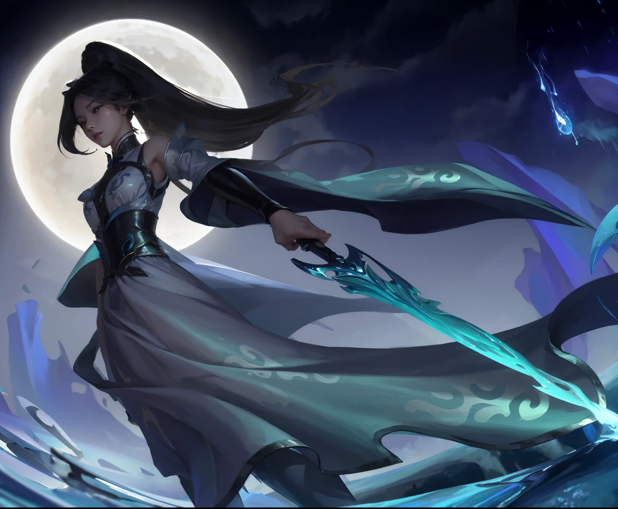 Night,Looking up,Beauty,美丽的female人,持sword,arms,sword,Chinasword,belt,clothing,Fabric,female,China风,Chinese style,China,Three Kingdoms,Tang Dynasty,Drawing April, realistic fantasy, portrait, Solitary, mask,China风,cloak,Jewelry,珍贵的Stone,diamond,华而不实的clothing,belt,Deco,Metal,Metal,gold medal,Cloth Pleats,珍贵的Stone,Mountain,Stone,紫色的Mountain,Xian Xia,water流,river流,river,lake,wave,water,ocean,spray,water花,moon,Night,cloud,Mountain,Mountain峰,Refinement,water珠,32K ,(Refinement,(最高quality, Awards, masterpiece:1.5),Ultra-high resolution,:0.33,Clear focus,Volumetric Lighting,good shade,Subsurface scattering,complex,内容Very detailed content,((light照明)), drama, , (Reality:1.5),,32K ,(masterpiece,quality,Best quality者,Official Art),(8K,Best quality者,masterpiece:1.2),(((White background,)))(Good rice fragrance),Like a dream,China时间极其详细,错综complex的细节,Dynamic Lighting,Natural soft light,dark,内容Very detailed content,complex的细节,Dynamic Lighting,Reality,light,Natural Lighting,Very detailed content,Dynamic Lighting,Natural soft light,Best quality,Ultra-high resolution,8K,light照明效果,charming,3D vector art,Fantasy Art,With blurred background,Hand Painted,number,柔和的light,isometric style,4K resolution,Reality渲染,Very detailed content且干净,Vector Image,逼真的masterpiece,Professional photography
