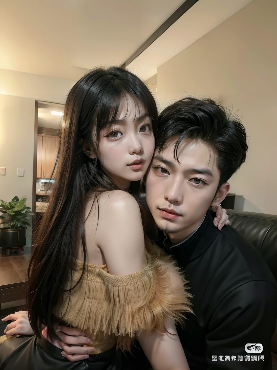 Araffed Asian couple posing for a selfie in a living room, Cai Xu Kun, ruan jia and fenghua zhong, ruan jia and brom, yanjun chengt, Xision Wu, ruan jian, Bian Luan, steve zheng, wenfei ye, xianxia, sha xi, jin shan y ross tran, chen xintong