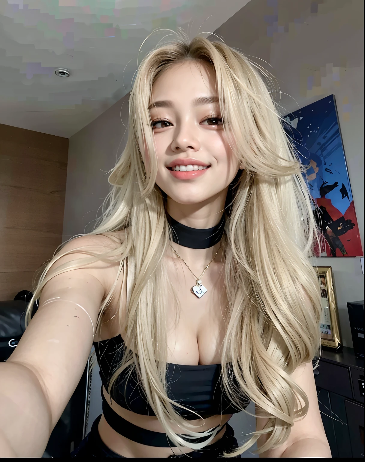 Jennie BlackPink rafa com longos cabelos loiros e uma gargantilha sorrindo, com longos cabelos loiros, jennie blackpink, jennie blackpink, jennie blackpink com cabelo loiro, jennie blackpink, longos cabelos loiros e olhos grandes, uma loira linda, jennie blackpink, jennie blackpink sexy com cabelo loiro longo, Ela tem cabelo loiro, linda garota loira