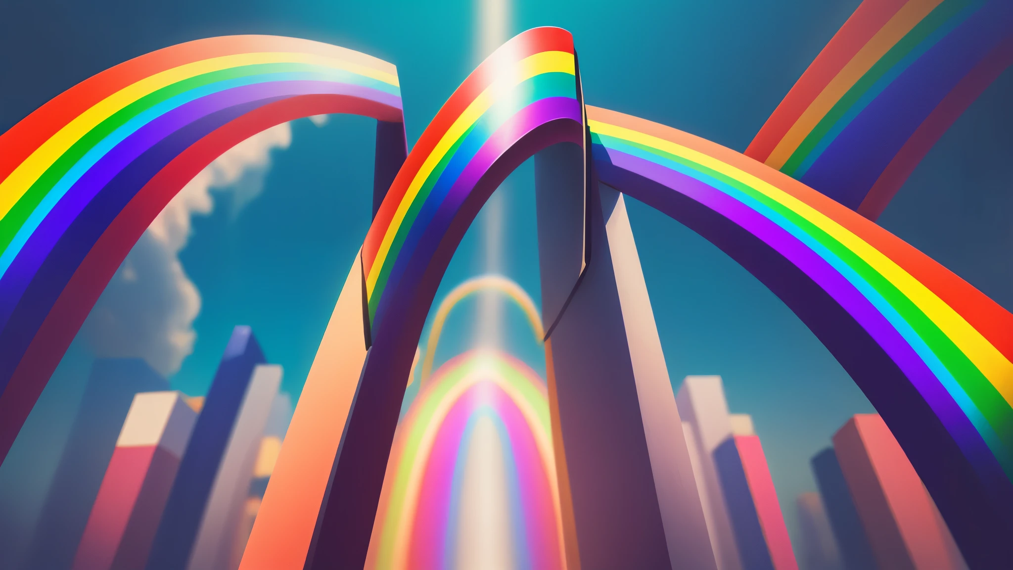 ((rainbow)), ((color block)), (background)