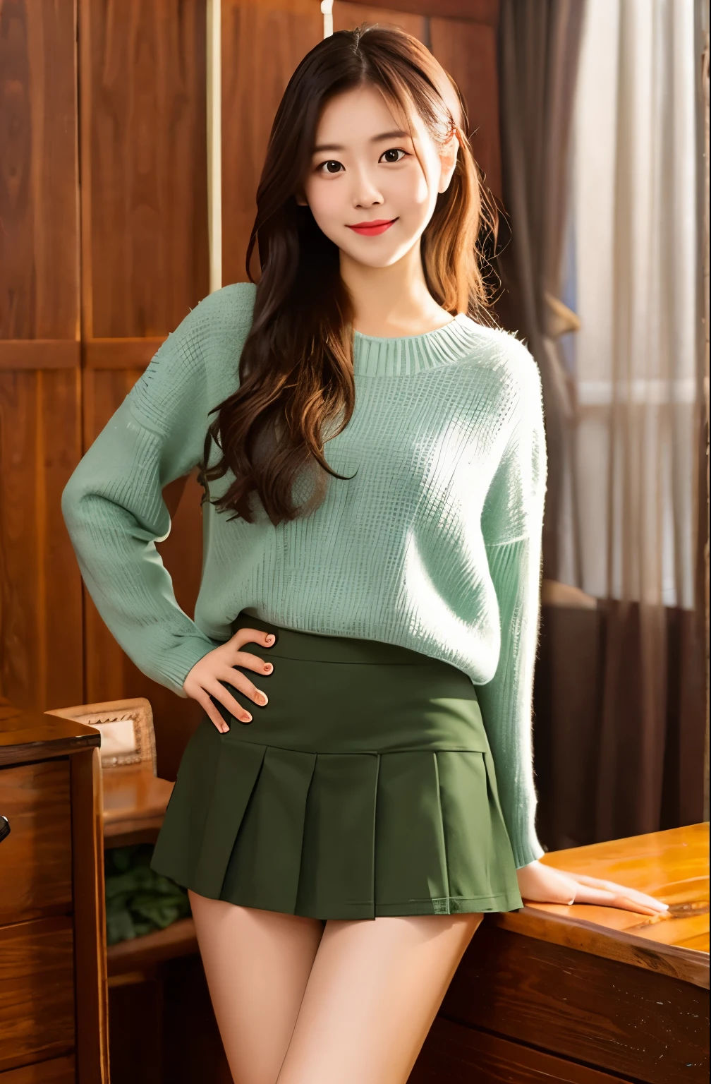 Real photo、Highest imYear quality、Realistic、Beautiful woman、Beautiful thighicro Mini Skirt、Beautiful Face、本当の私は何Yearも、federal army uniform miniskirt、ponytail、Yuriko Yoshitaka、16 year old Japanese female、（Zuo々Nozomi:1.4）、pretty girl、White pantiesが見える、1６Year、（White panties:1.3）、Ultra mini skirt、Beautiful thighs、White panties、ピンクのミニスカートがめくれてWhite pantiesが見えてる