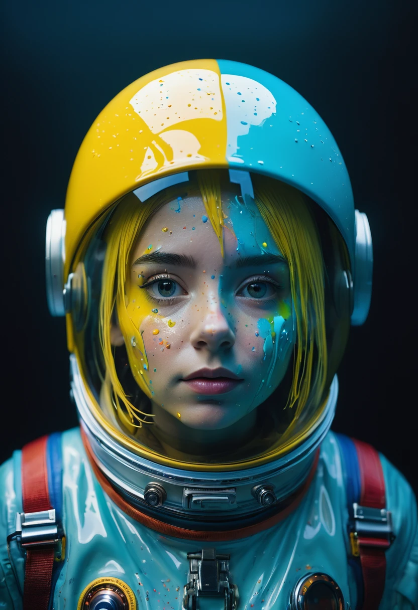8K, ARTISTIC photogrAphy, best quAlity, mAsterpiece: 1.2), A (potrAit:1.2) Don Bluth Style  ASTRONAUT nude yellow Toon Doll, full body RAW candid cinema, cyan hair, 16mm, color graded portra 400 film, remarkable color, ultra realistic, sad admosphere, dark lighting, oppressive atmosphere, depressive colors, kodak portra 400, photograph,r, Natural Light,  Pinhead lighgts, blur reflection, Brush Strokes, Smooth, abstract, Splatter, Oil On Canvas, rainbow colors, fractal isometrics details bioluminescens : a stunning realistic photograph of wet bone structure, 3d render, octane render, intricately detailed, titanium decorative headdress, cinematic, trending on artstation | Isometric | Centered
