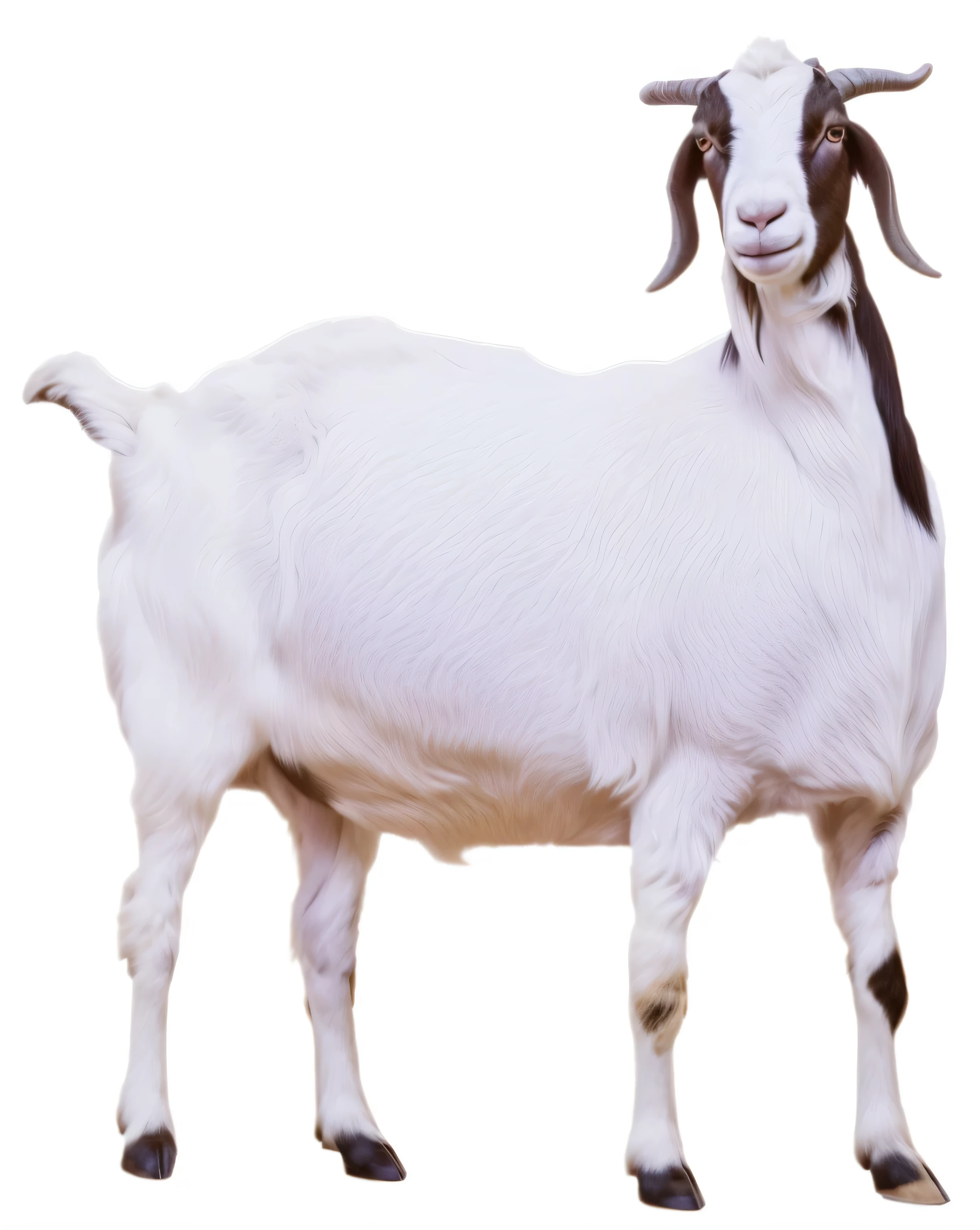 there is a goat that is standing up with a black background, goat body, half goat, a goat, peter the goat, the devastating wise goat, andy milonakis as a goat, goats, goat, lamb and goat fused as one, he has goat man legs, alice cooper as a goat, goat horns, roaring mutant goat monster, many goats
