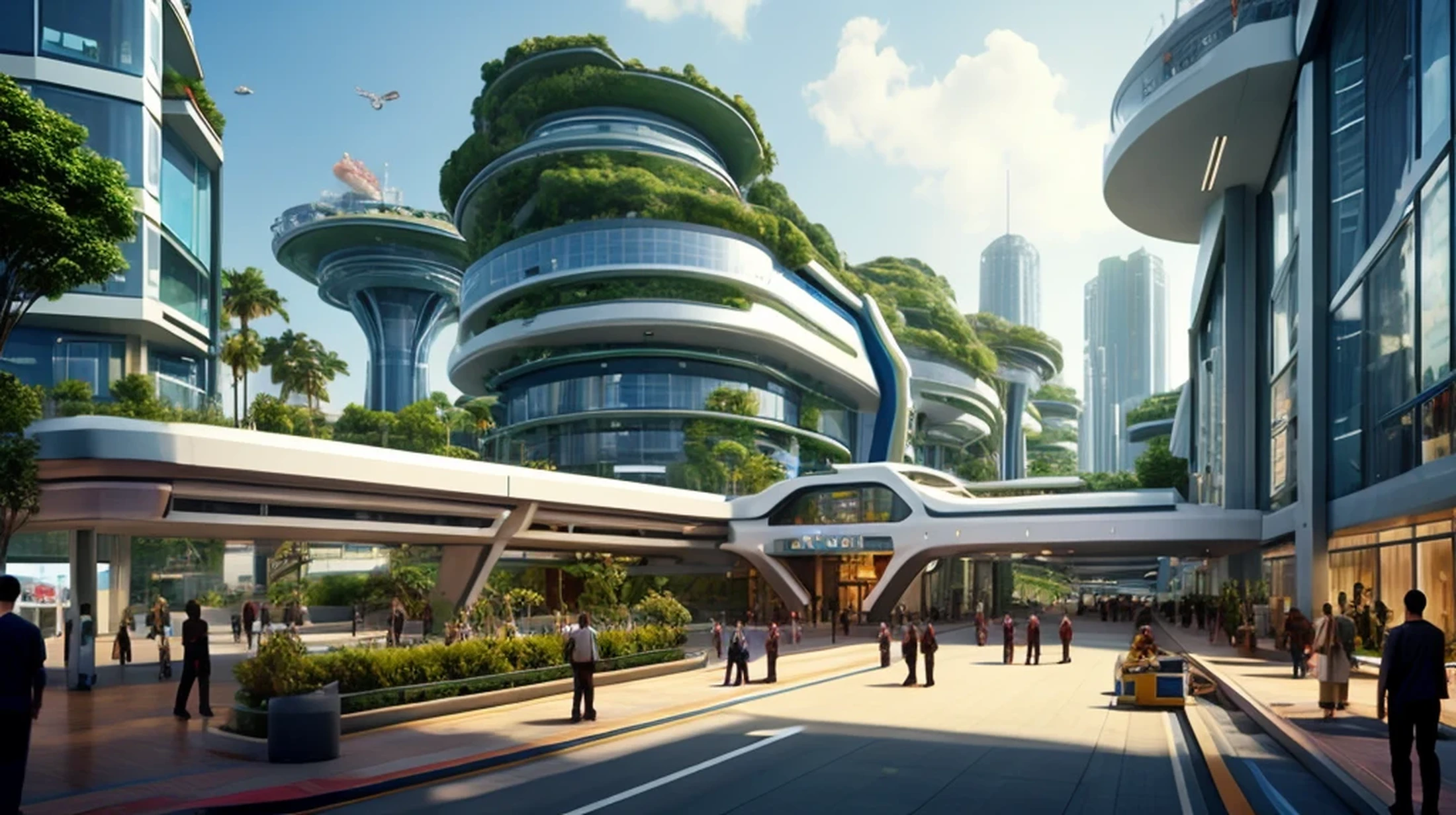 Future Technology Hospital，There are doctors，There are patients
