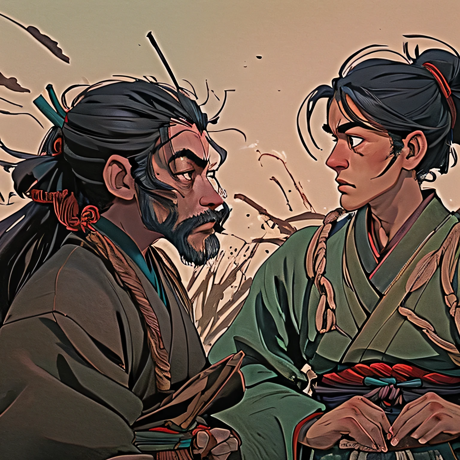war, men feudal Japan