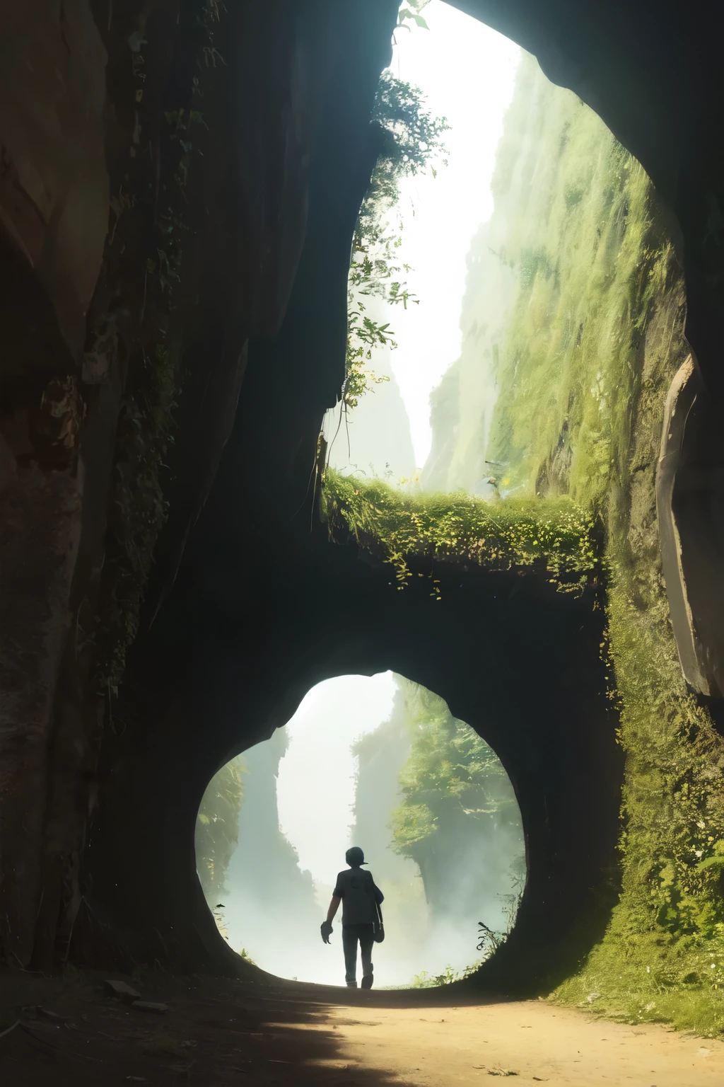 Beautiful underground cave,light,Strange colors,Mystery HD,best quality,Children's Adventure,Stream Cave,Man and nature live in symbiosis,6.5. Environmental publicity