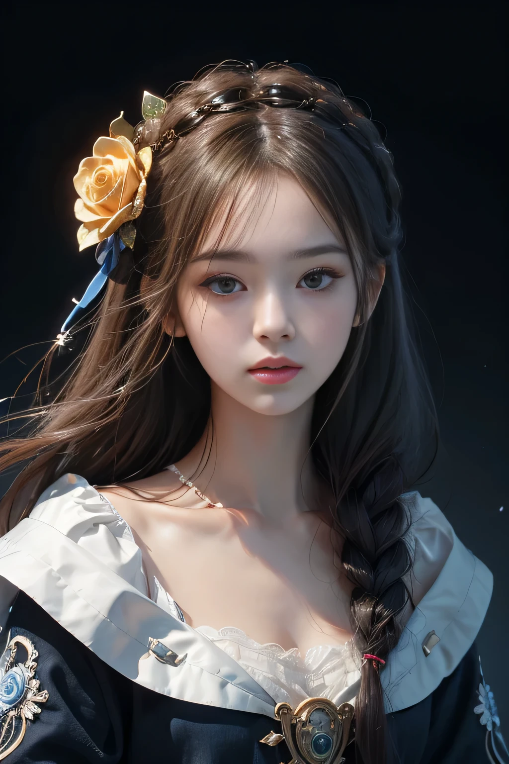 Cool illustrations inspired by NFT art.、Make the background brighter、Amazing、High quality、Pure Rose Face_V1:0.8