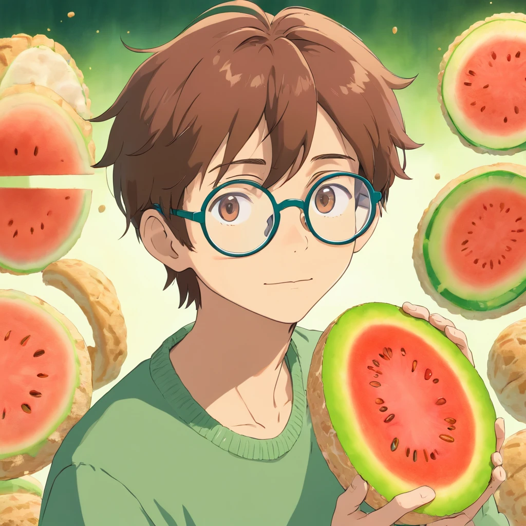 Melon bread male Glasses