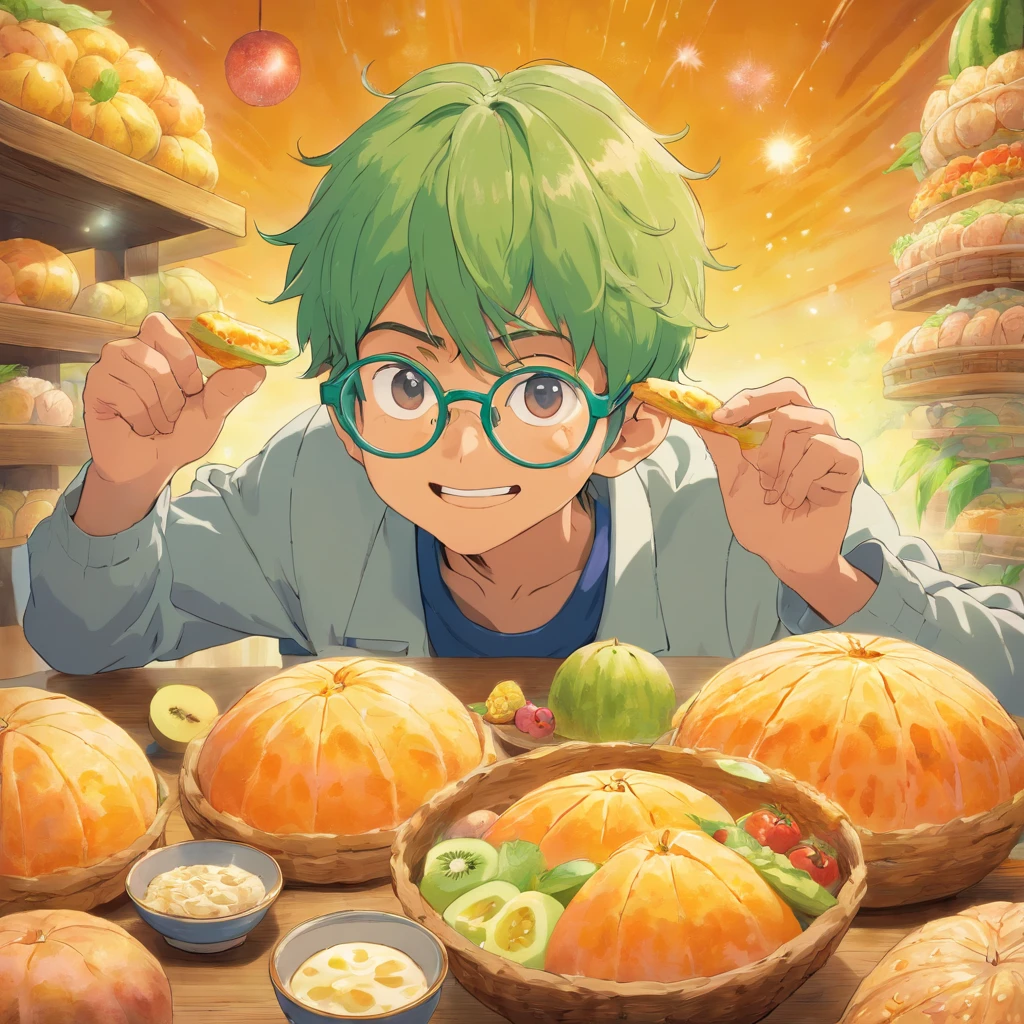 Melon bread male Glasses