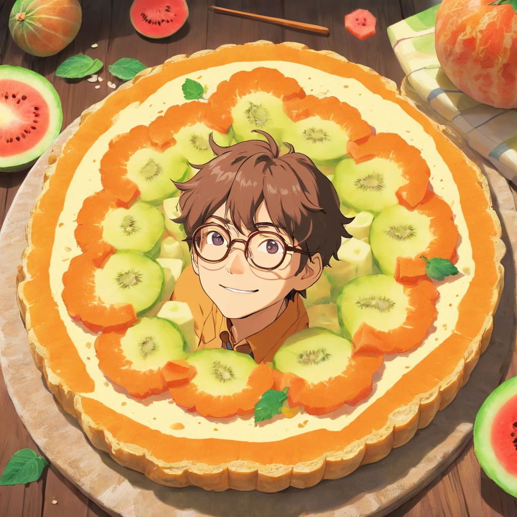 Melon bread male Glasses