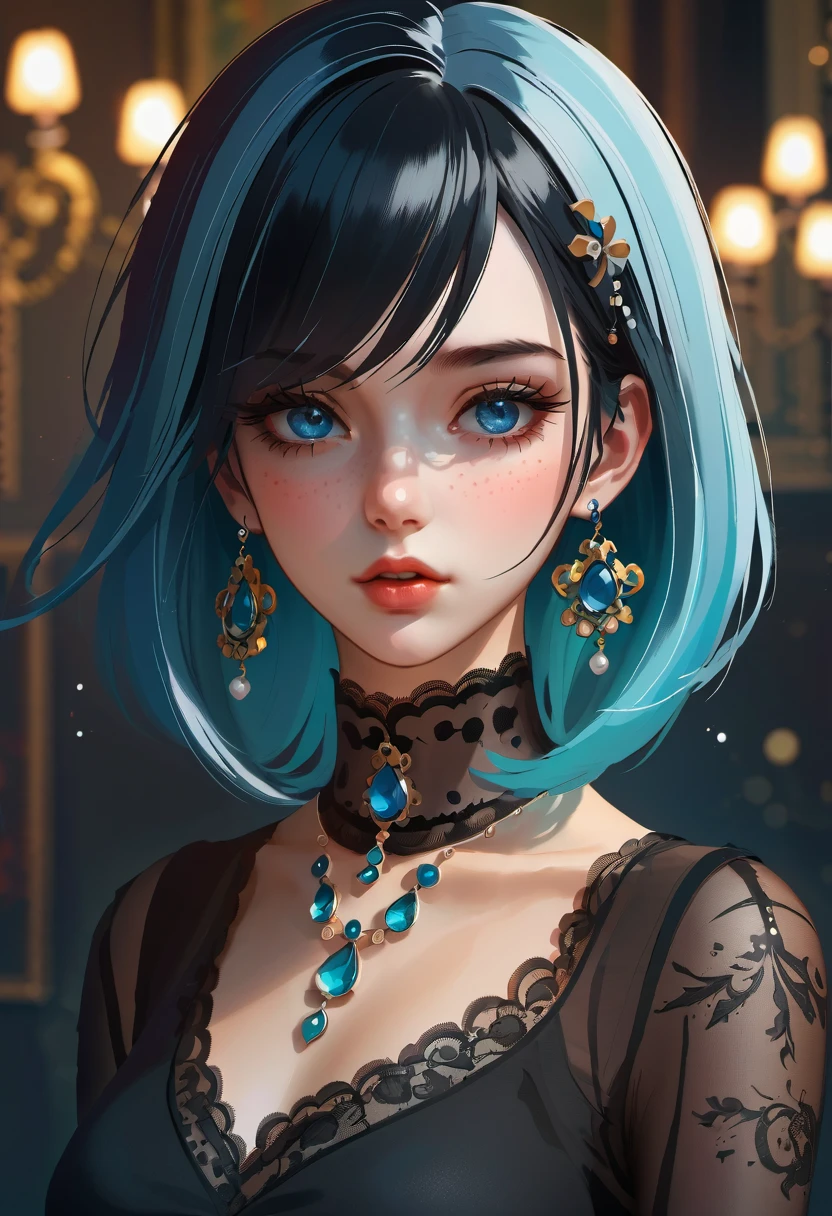 (Best Quality)), (masutepiece), (sharpness), 32K, (the highest quality depiction), (Best Quality), Art Book, Detailed and detailed CG art, detailed human body, Clear air: 1.Elfect Anatomy), (perfect body description), Golden ratio, Portrayal of the perfect woman, 1 woman, (Lustrous black hair, ( beautiful shiny black eyes),(Detailed and beautiful facial features), (Small:1.7), (gazing at viewer,Smile:1.thin air,wind operation:0.7,