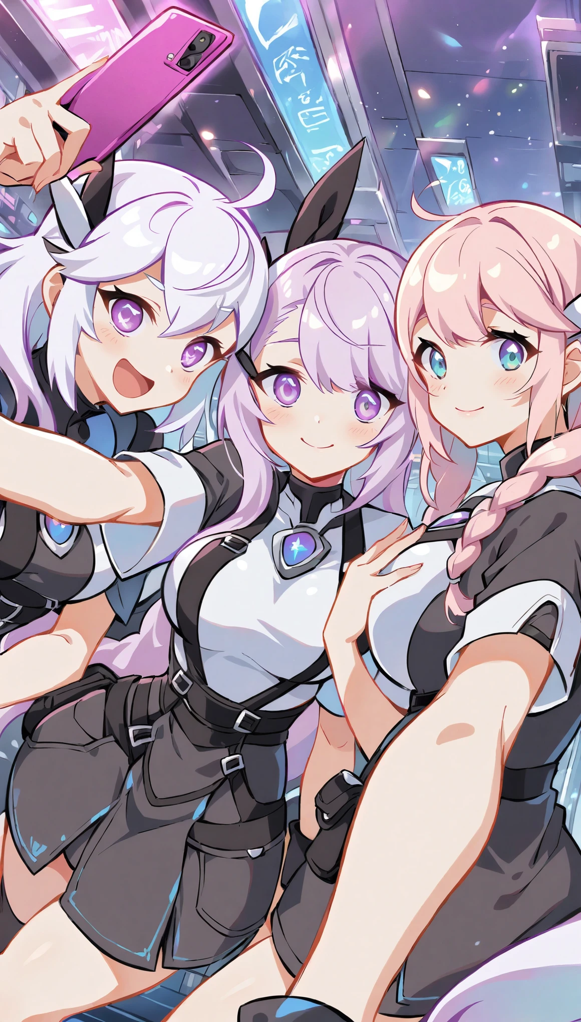 Selfie with friends