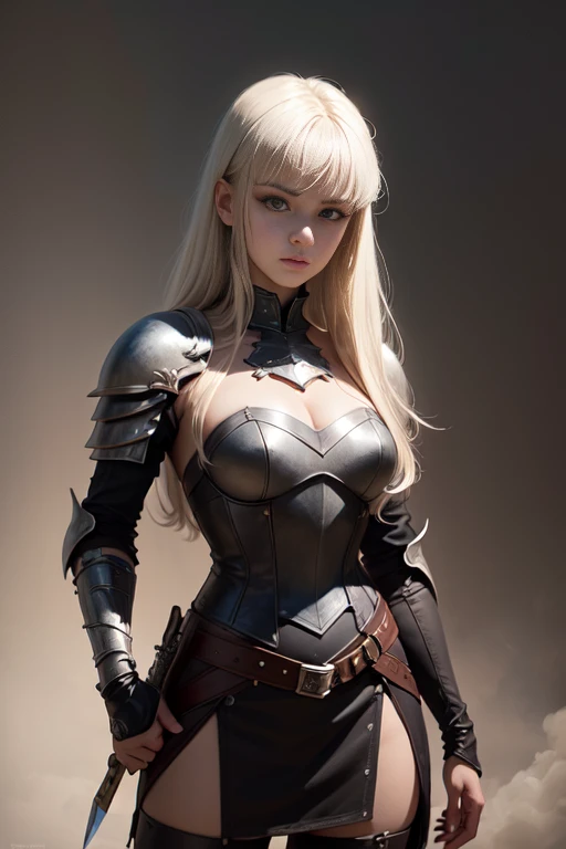 A stunning painting on Pixiv inspired by Carl Frederik von Breda features a girl in knight armor with a knife in hand. The artwork showcases transgressive art with a realistic young anime girl exuding Berserk-style dark fantasy vibes