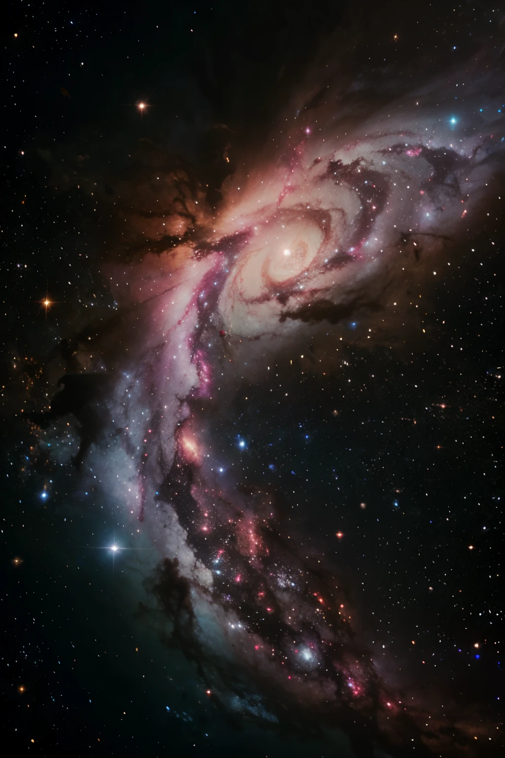 Space galaxy nebula top left