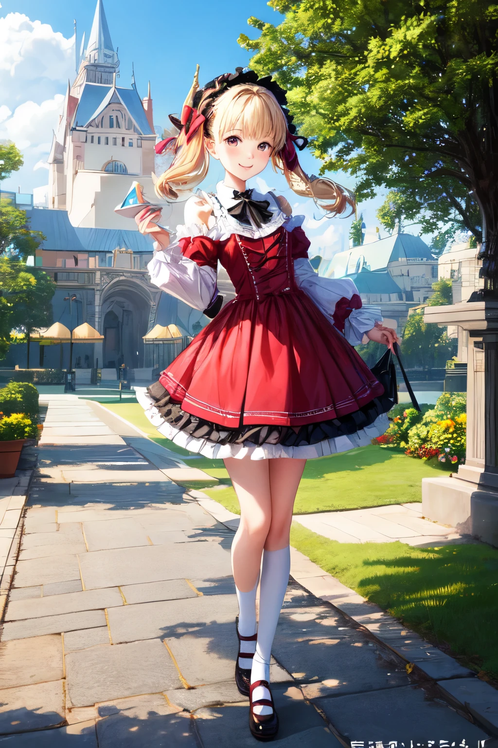 cute、ta、party、palace、smile、Stylish、Full body shot