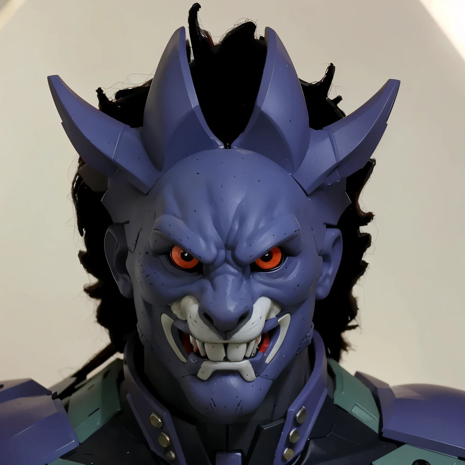 Realistic, monster furry lion red eyes, action figure, Bandai, detailing, proposional,hd