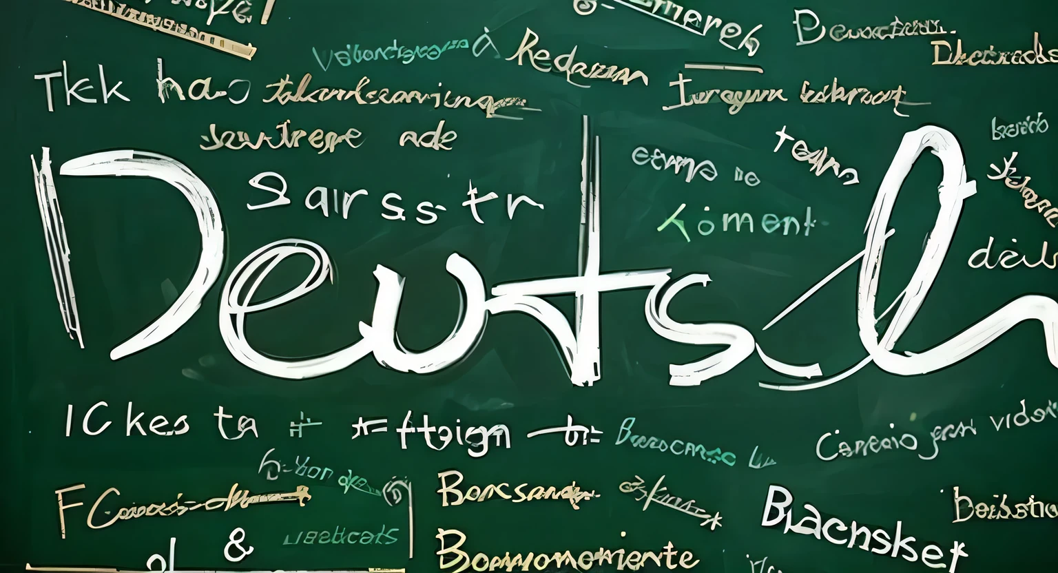 Blackboard word German
