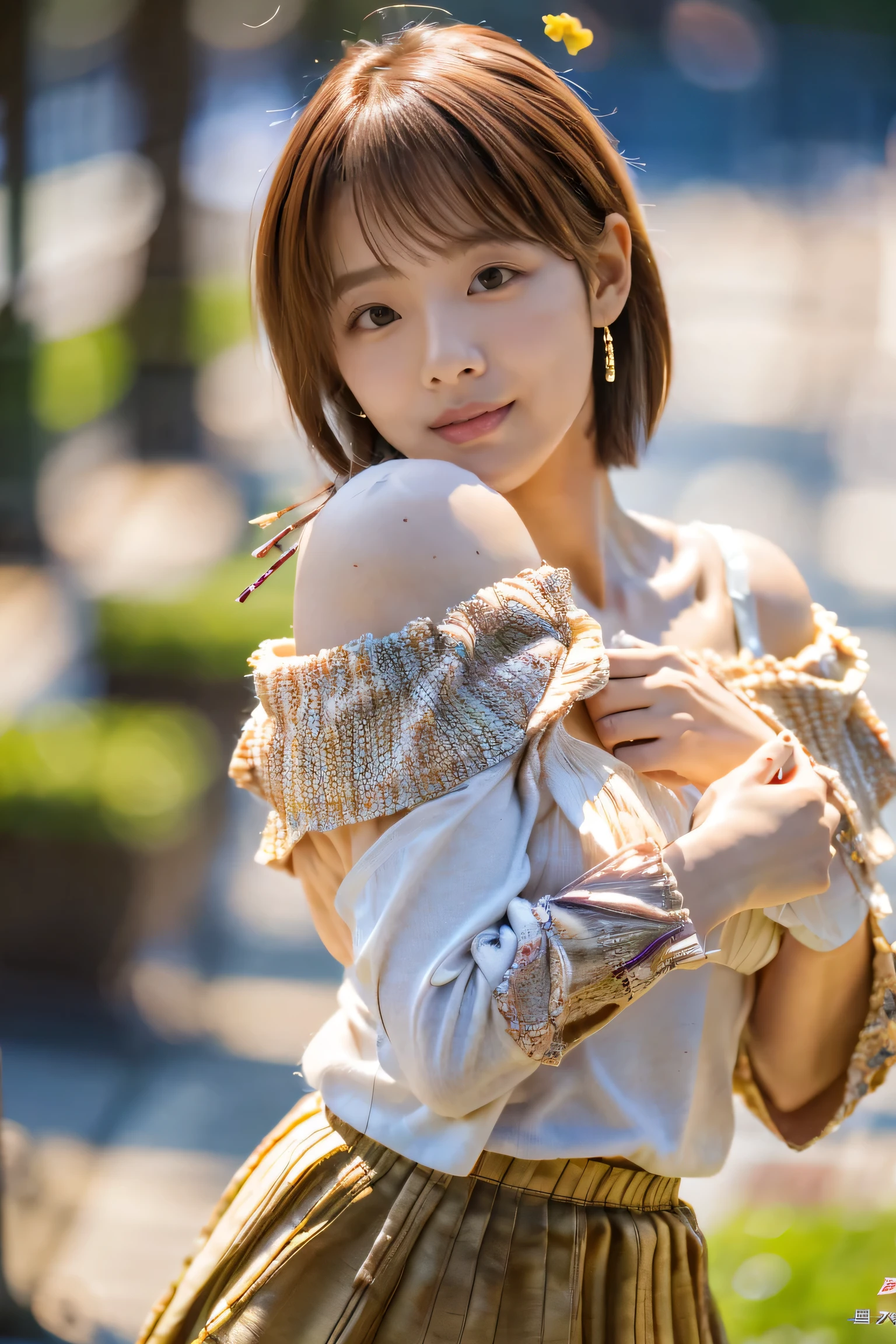 (((masterpiece、Highest quality、Very detailed、Artistic lighting balance that brings out the best in your model、Perfect Anatomy)))、(Surreal)、(Upper Body:1.5、high school girl、Great balance of facial placement)、(Highly detailed CG illustrations)、(Very delicate and beautiful)、Realistic quality、Realistic depiction、Realistic human texture、Realistic human touch、Realistic facial muscles、realism、Absolute rules、最高masterpieceのバランス、The most beautiful composition of a woman、Realistic creation and expression、