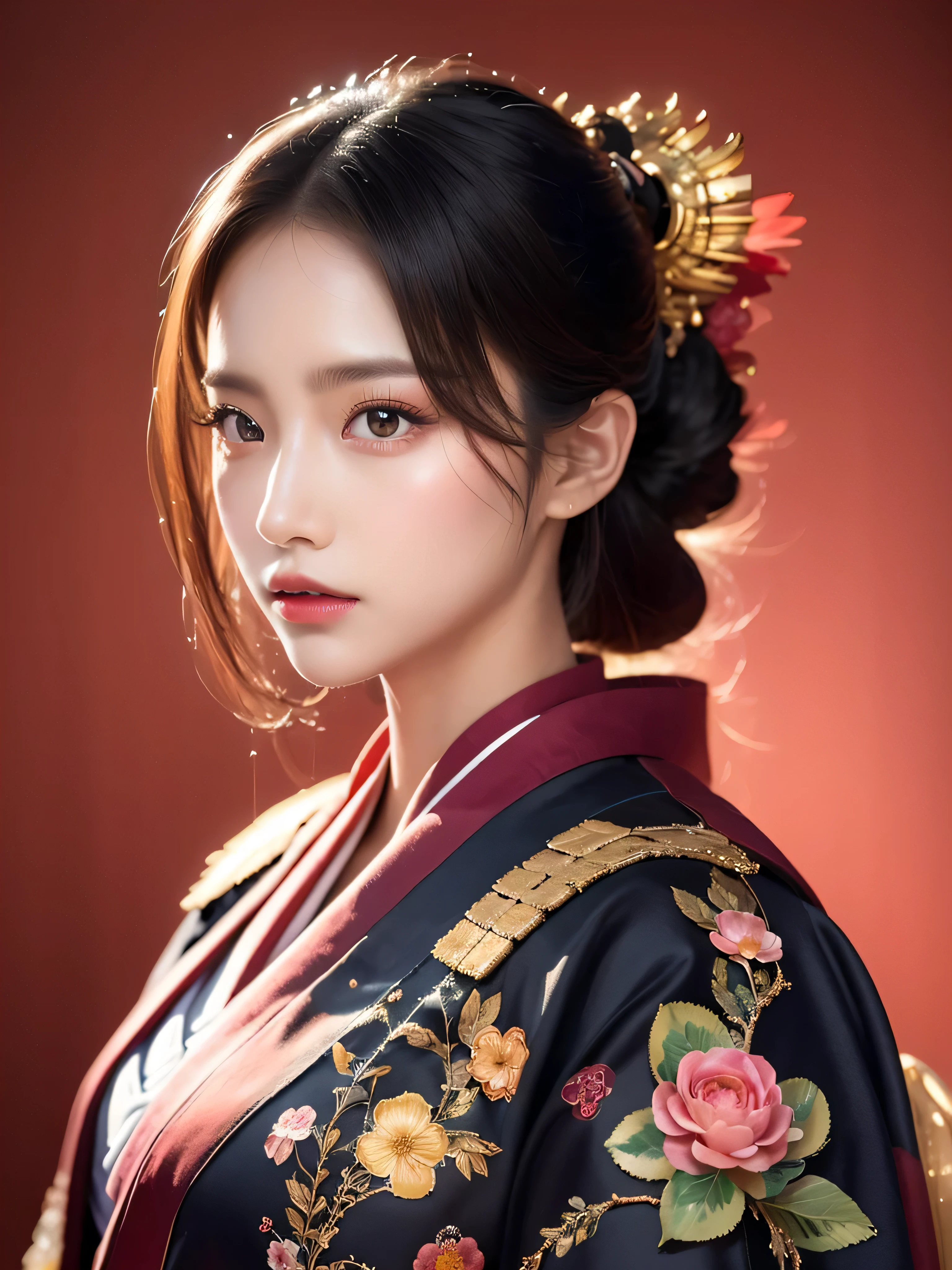 (masterpiece:1.2, best quality), (exquisite eyes: 1.2), ((1girl)), ((solo)), (red eyes:1.4), (exquisite eyes and exquisite face:1.3), ( beautiful and clear background: 1.2), (extremely detailed CG, super detailed, best shadows: 1.1), ((depth of field)), ((watercolor)), (oni: 1.5), (kimono: 1.3), big  , Bare Shoulders, Flowers and Petals, Beautiful Concept Art, (White Background: 0.5), (Illustration: 1.1), (Extremely Delicate: 1.1), (Perfect Details: 1.1), Profile, Cowboy Shot,