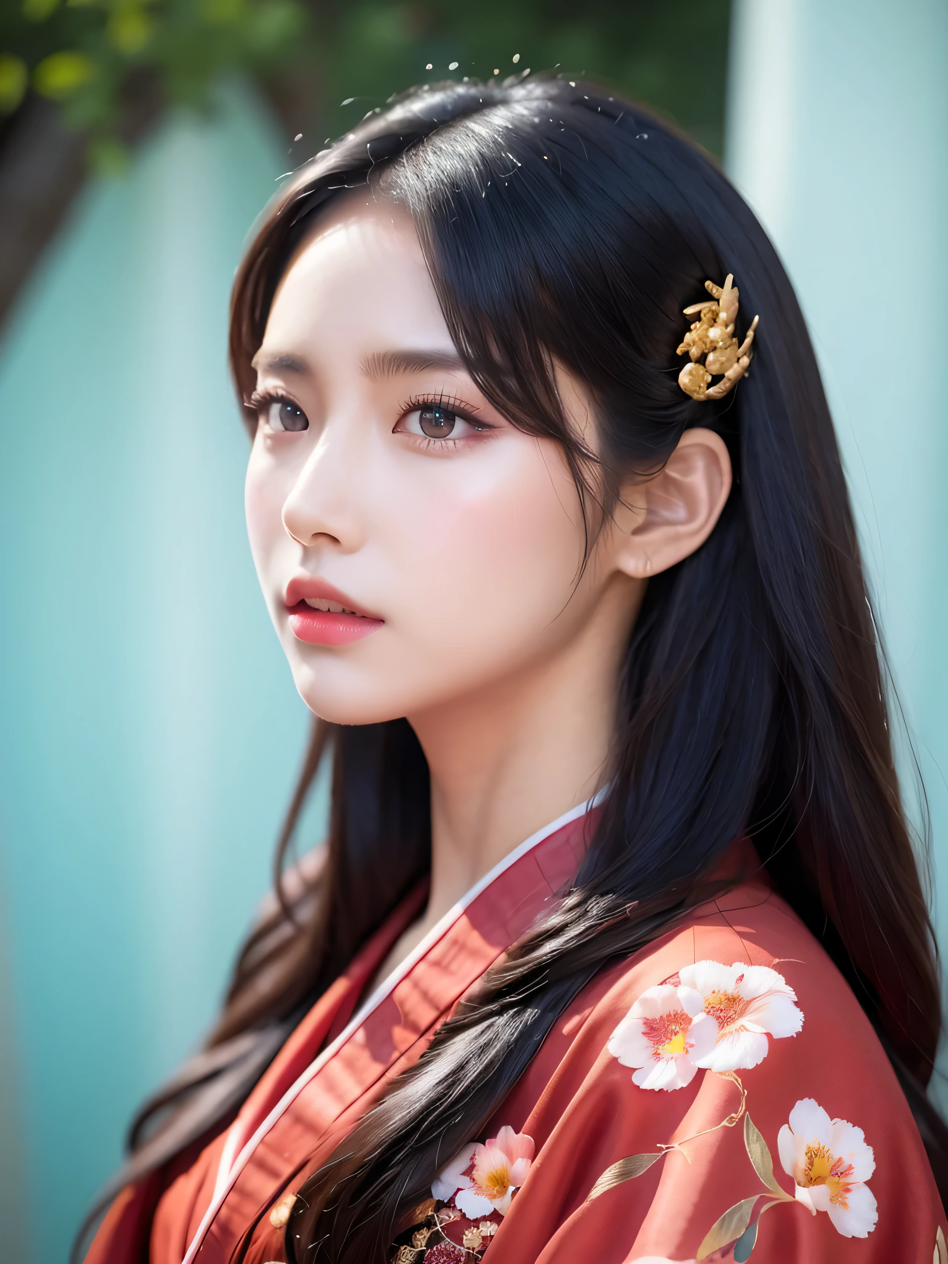 (masterpiece:1.2, best quality), (exquisite eyes: 1.2), ((1girl)), ((solo)), (red eyes:1.4), (exquisite eyes and exquisite face:1.3), ( beautiful and clear background: 1.2), (extremely detailed CG, super detailed, best shadows: 1.1), ((depth of field)), ((watercolor)), (oni: 1.5), (kimono: 1.3), big  , Bare Shoulders, Flowers and Petals, Beautiful Concept Art, (White Background: 0.5), (Illustration: 1.1), (Extremely Delicate: 1.1), (Perfect Details: 1.1), Profile, Cowboy Shot,