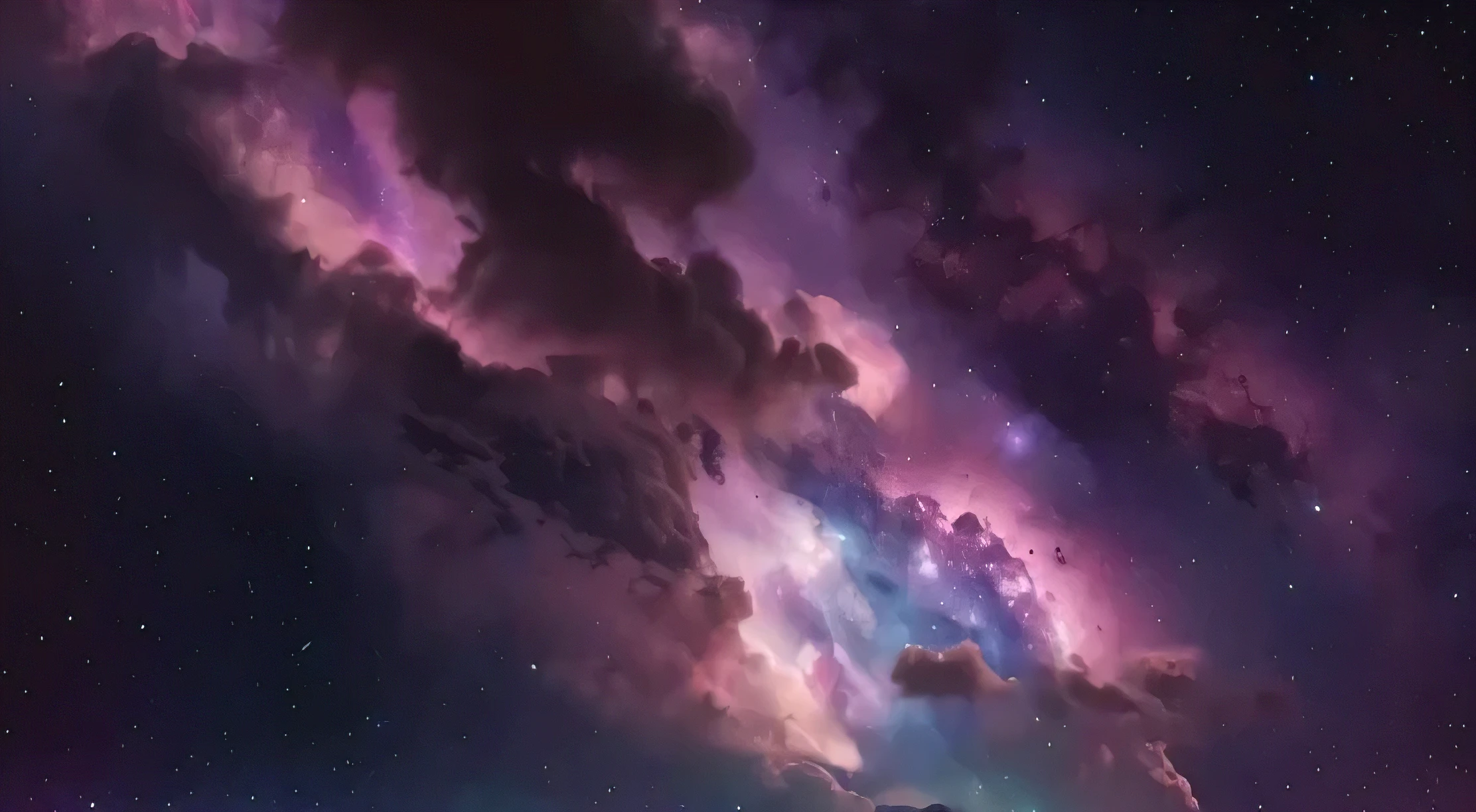 A large image of Alafid, Colorful clouds in dark sky, Nebula sky, space clouds, Nebula Background, nebula, purple nebula, dramatic Nebula sky, Nebula in the sky, background artwork, Vast Nebula, luminous nebula, Epic Nebula, space background, foggy space, Nebula Background, Purple space in the background