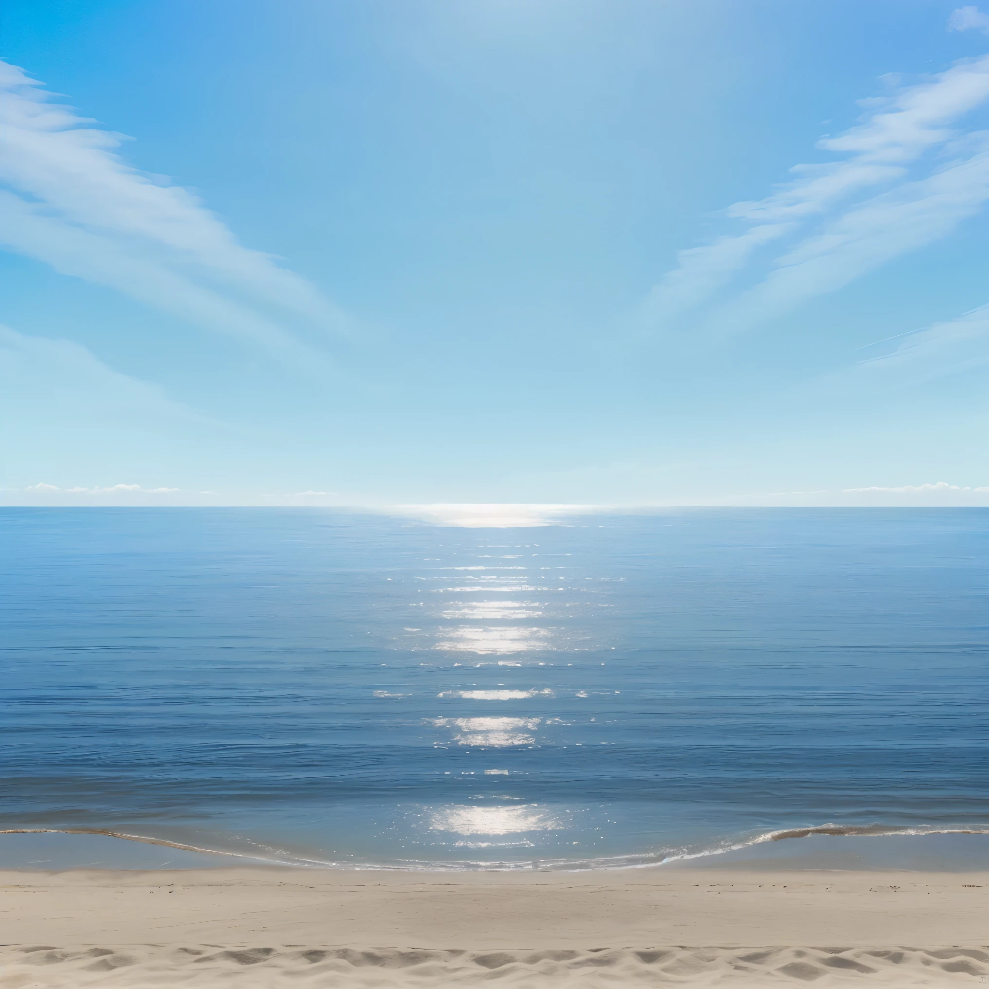 (blue sky :1.5),A sky without clouds,seaside,nobody,solid color background, caustics, Canon, Verism, Realism, vanishing point, pov, UHD, highres, 8k