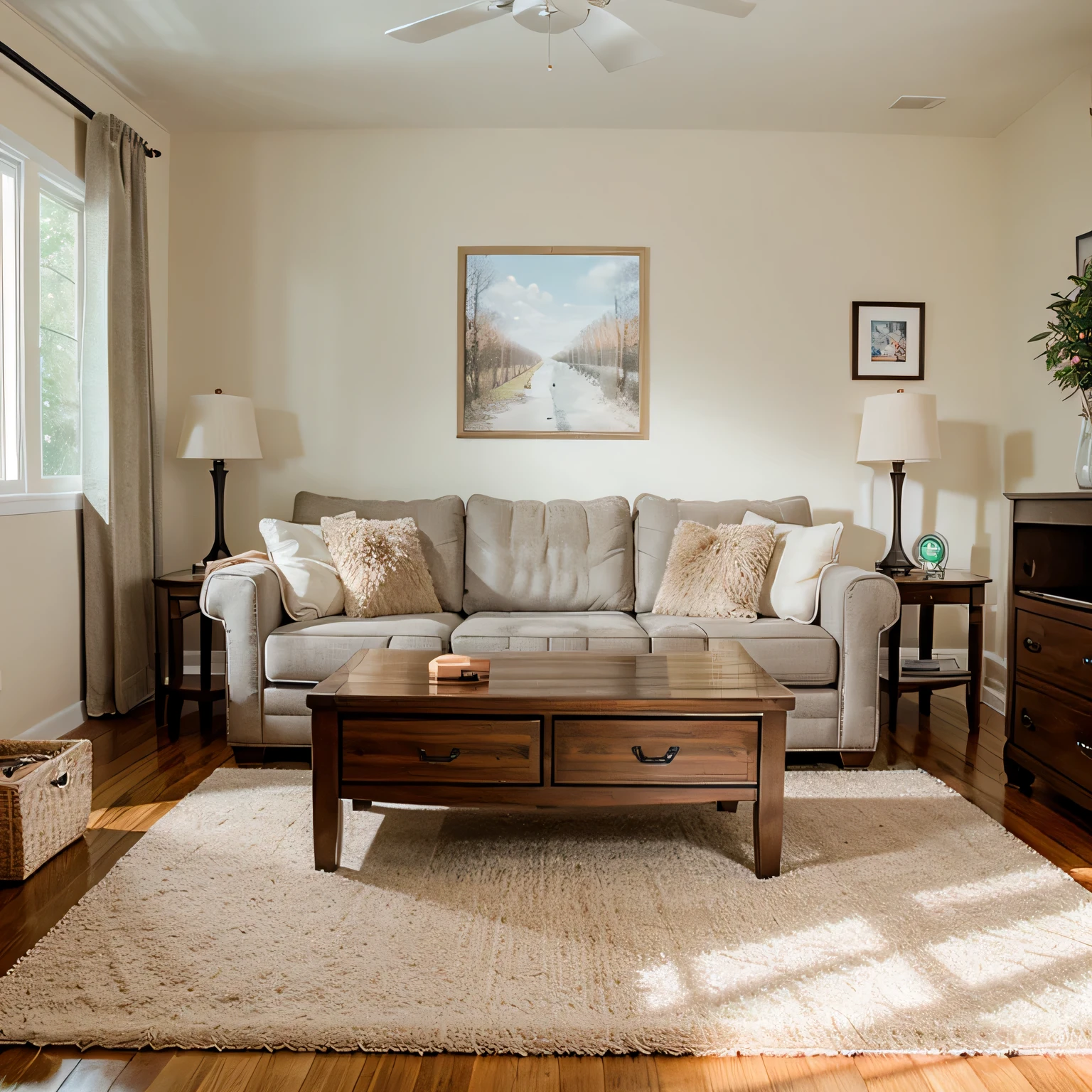 Make a background for the family room, for family photos