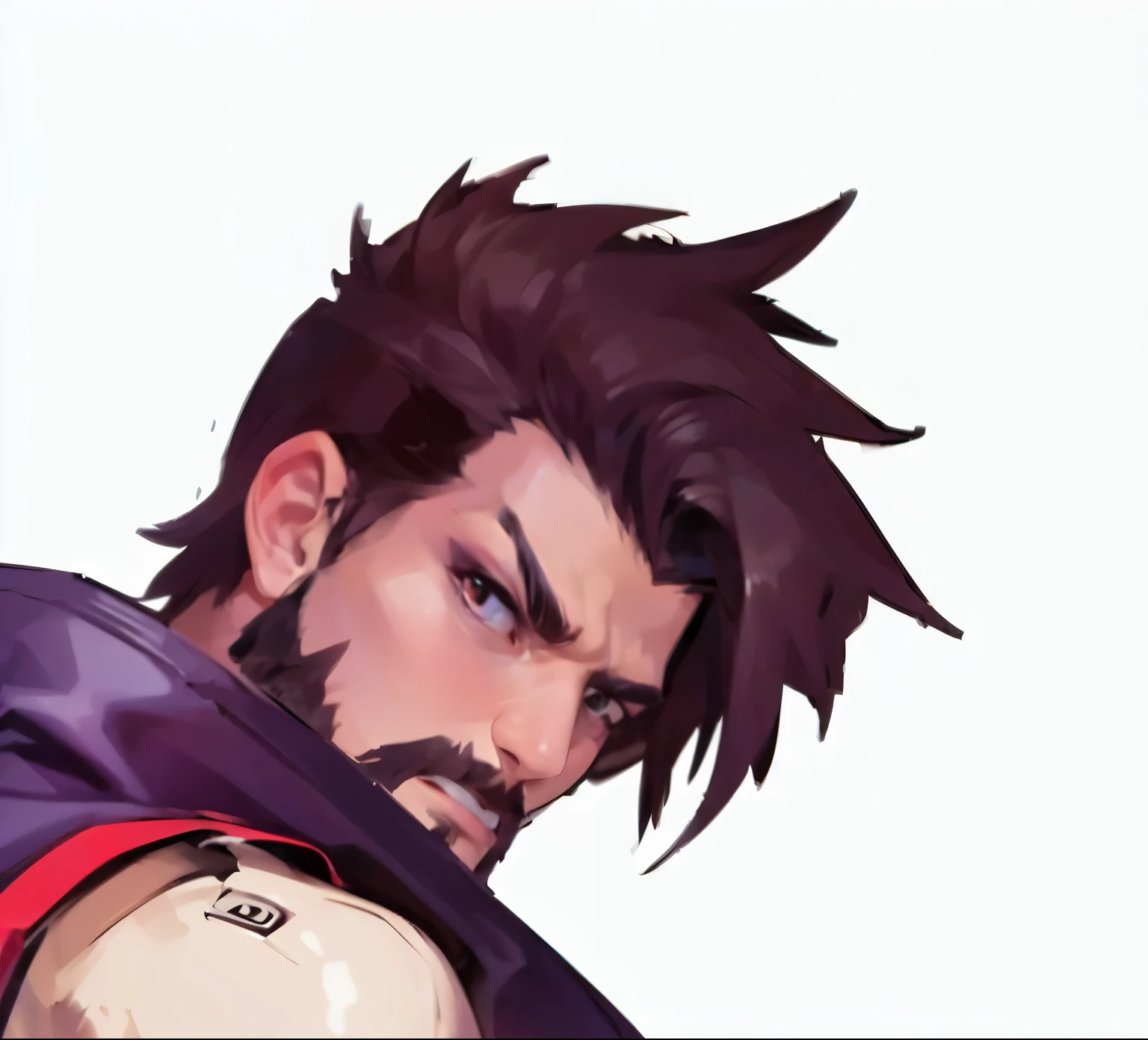 Leather，Cyberstyle，50-year-old middle-aged uncle，Beard，hansome，