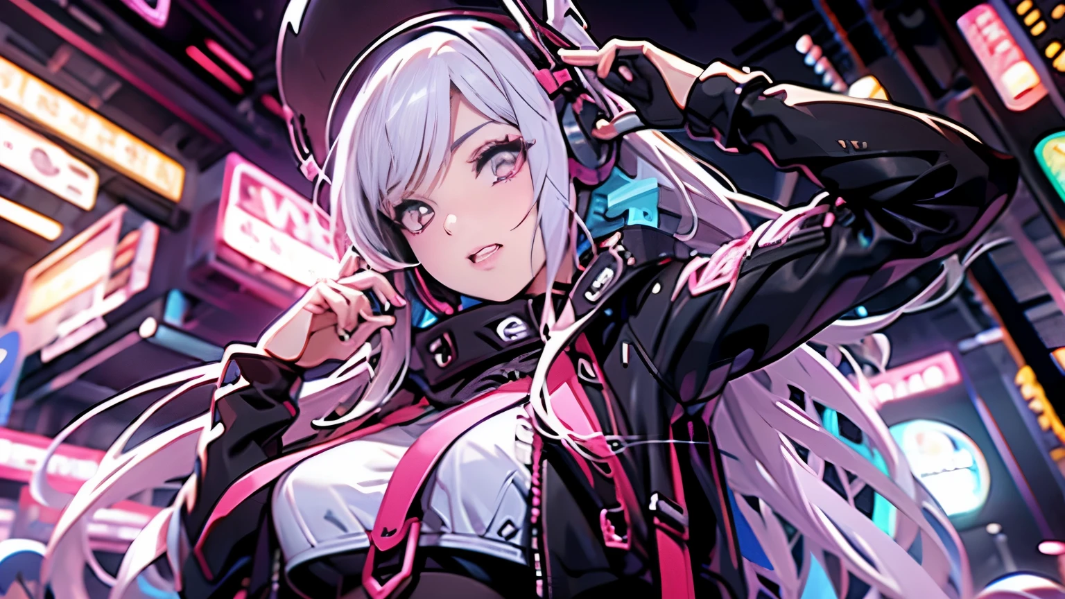 A woman is taking a photo wearing headphones, Nightcore, attractive Anime Girls, With headphones, Gweiz style artwork, illya Kuvshinov, Anime Style 4k, Kuvshinov, beautiful Anime Girls, Smooth anime CG art, Anime Girls, ilya Kuvshinov style
