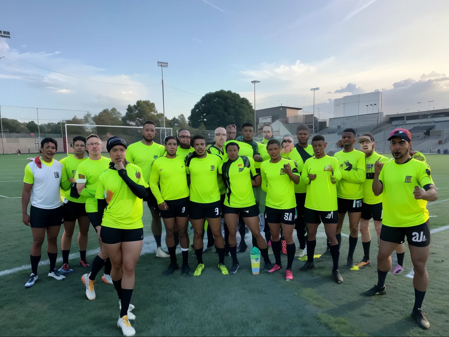 Arafed football team posing for a photo on a football field, album photo, ganar la competencia, 1614572159, foto de grupo, 8k)), diosas, 🤬 🤮 💕 🎀, karla ortiz, ganando, 2 0 2 4, 2024, by Gina Pellón, muy definido
