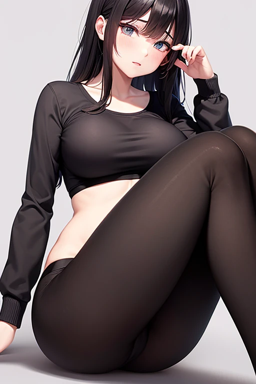 Sexy, Yoga Pants, Hollow black silk underwear, Honeypot,