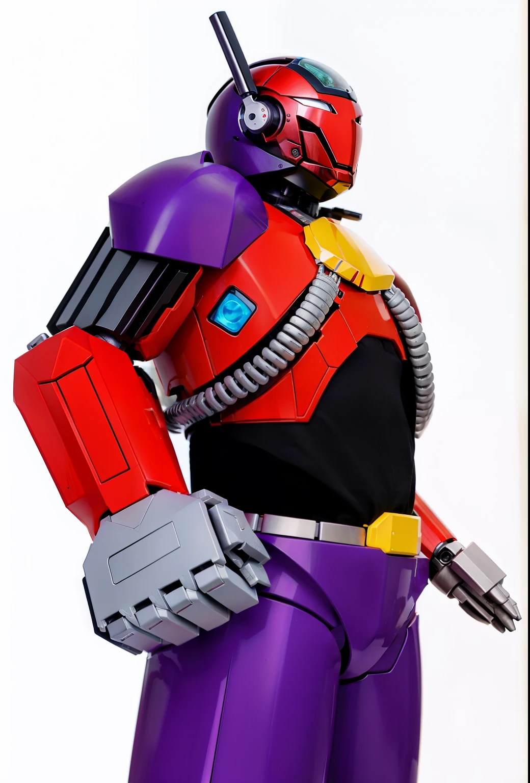 Realistic action figure robot android 