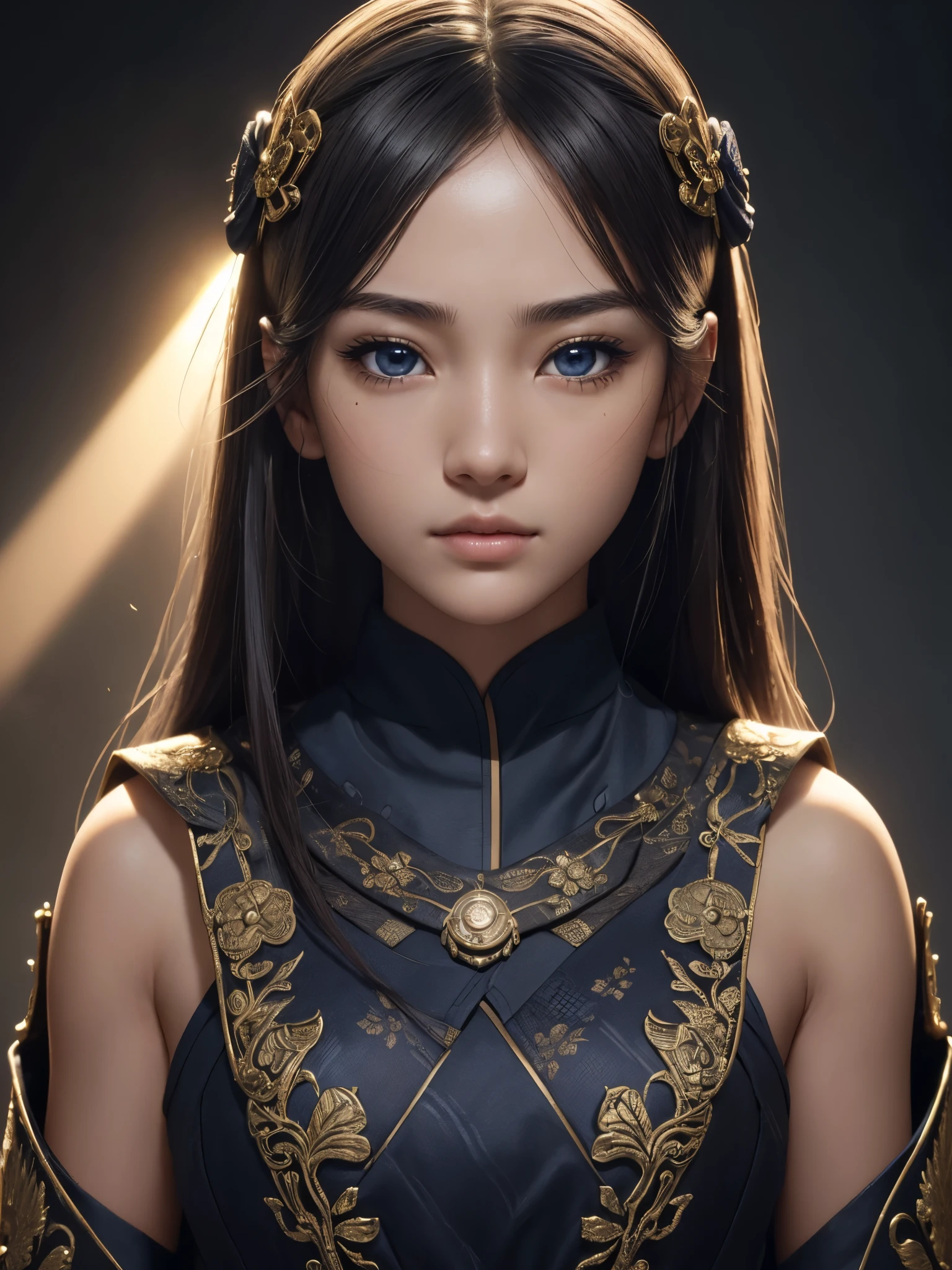 (1girl:1.3), Solo, (((Very detailed face)))), ((Very detailed eyes and face)))), Beautiful detail eyes, Body parts__, Official art, Unified 8k wallpaper, Super detailed, masterpiece, best quality, original, masterpiece, super fine photo, best quality, super high resolution, realistic realism, sunlight, hayabusa, elegand ninjas, tsuriken