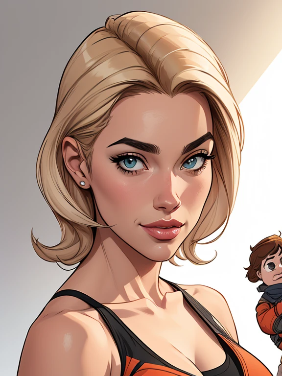 estilo de desenho animado:1.2), Denise Richards Mulher brasileira desenho ART Artline mulher fundo branco Imagem cartoon de uma mulher , roupas sensuais , garota super valente destemida , Ilustra??o estilo desenho animado, estilo de arte dos desenhos animados, estilo de arte dos desenhos animados, digital illustration style, design de personagens altamente detalhado, arte digital detalhada fofa, City fan art, design de personagem retrato, beautiful digital illustration, retrato de alta qualidade, arte em quadrinhos, retrato do design do personagem, white background Busty without clothes and medium breasts cartoon style female character dressed in Fallout 4 uniform Denise Richards 